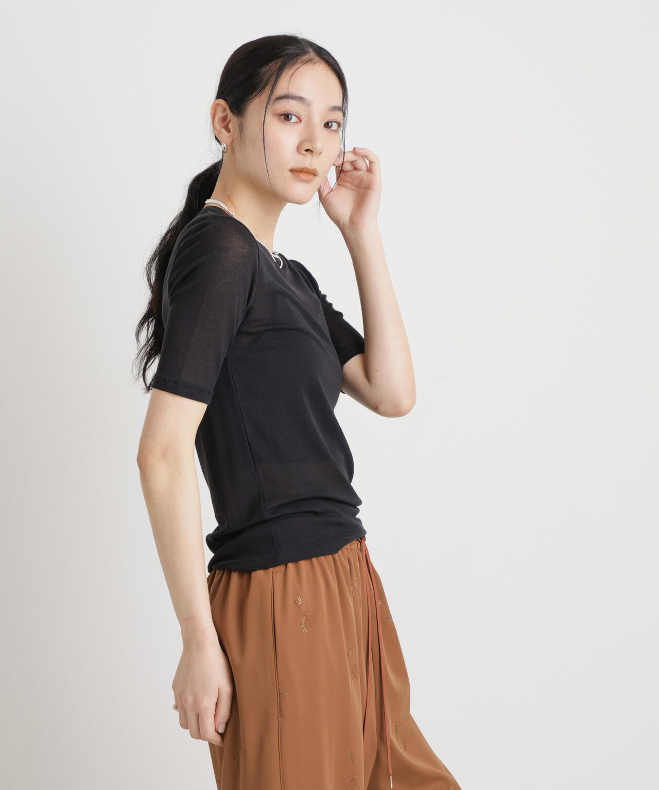 シアーツイストフライスTシャツ 6696124320