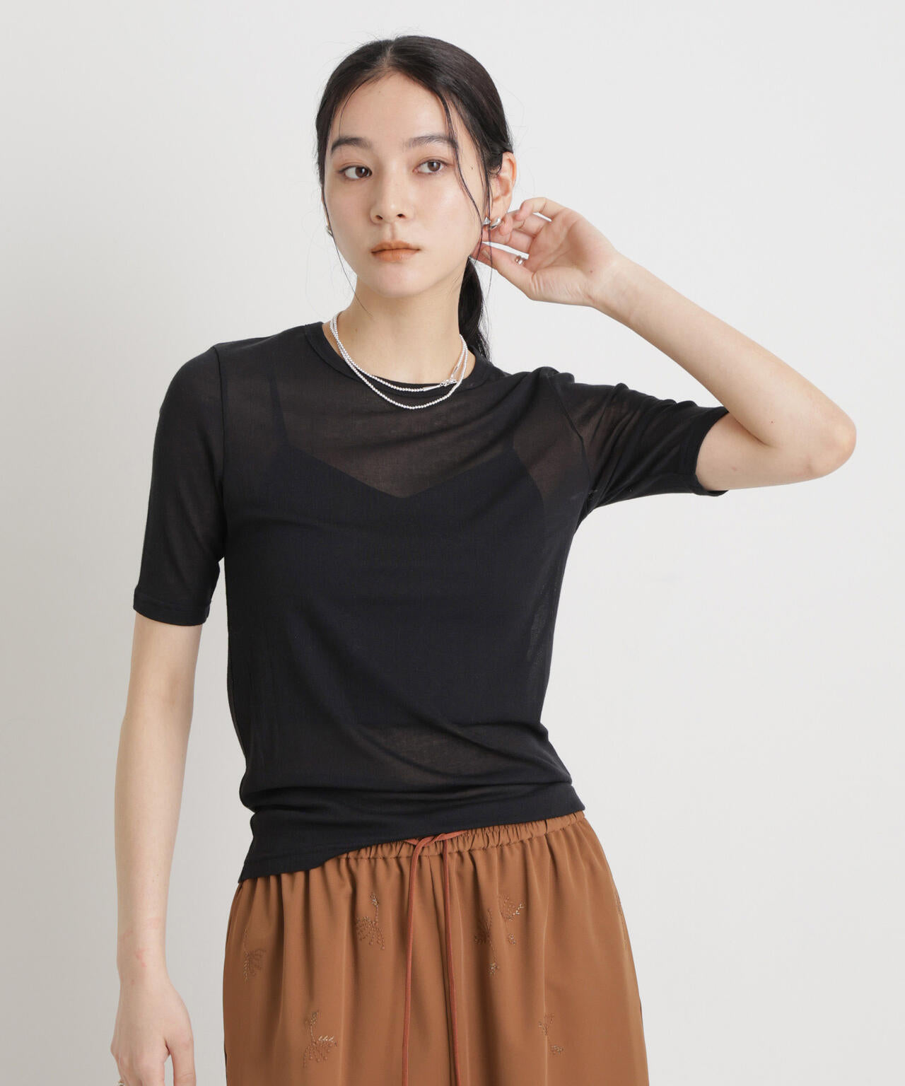 シアーツイストフライスTシャツ 6696124320