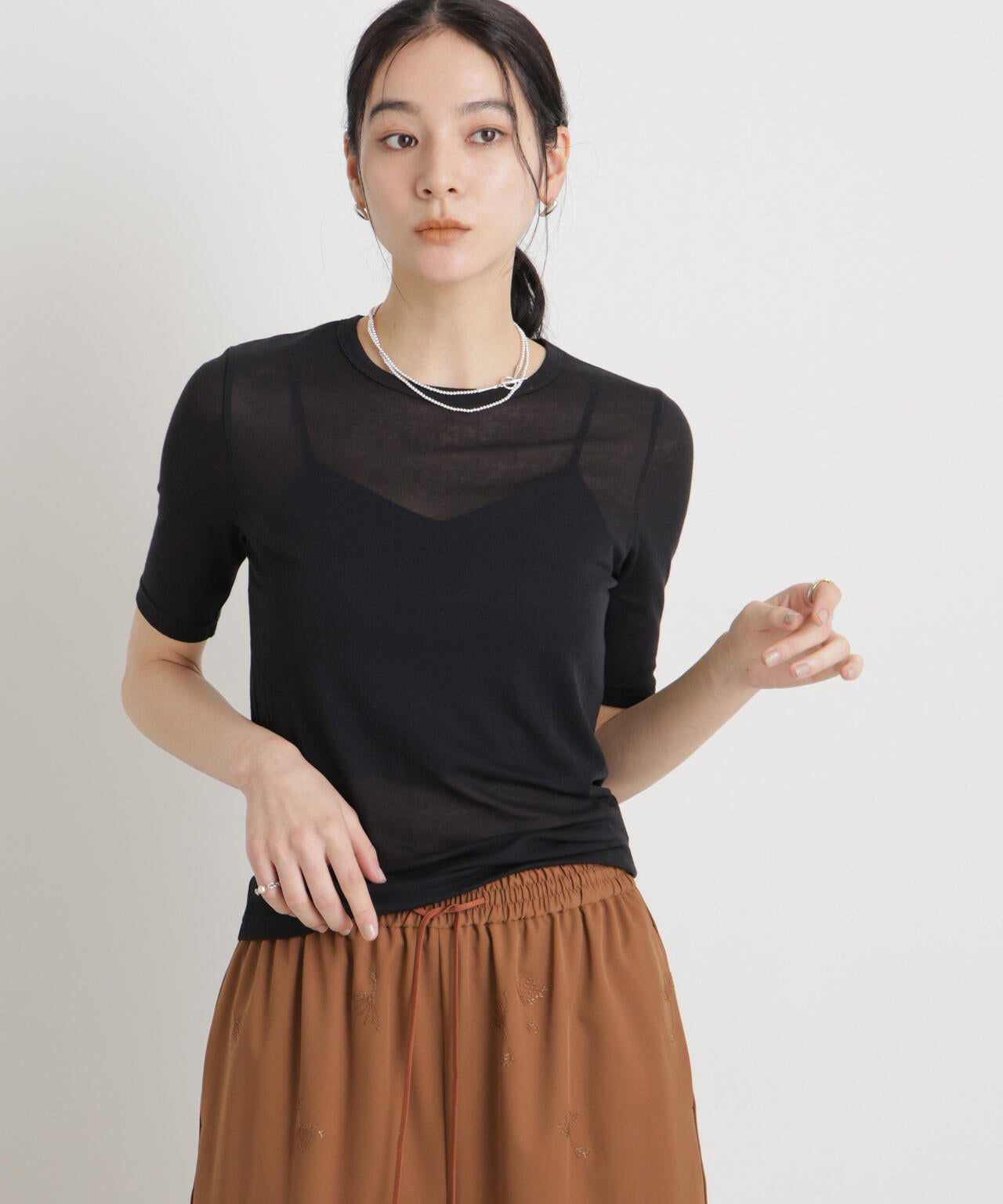 シアーツイストフライスTシャツ 6696124320