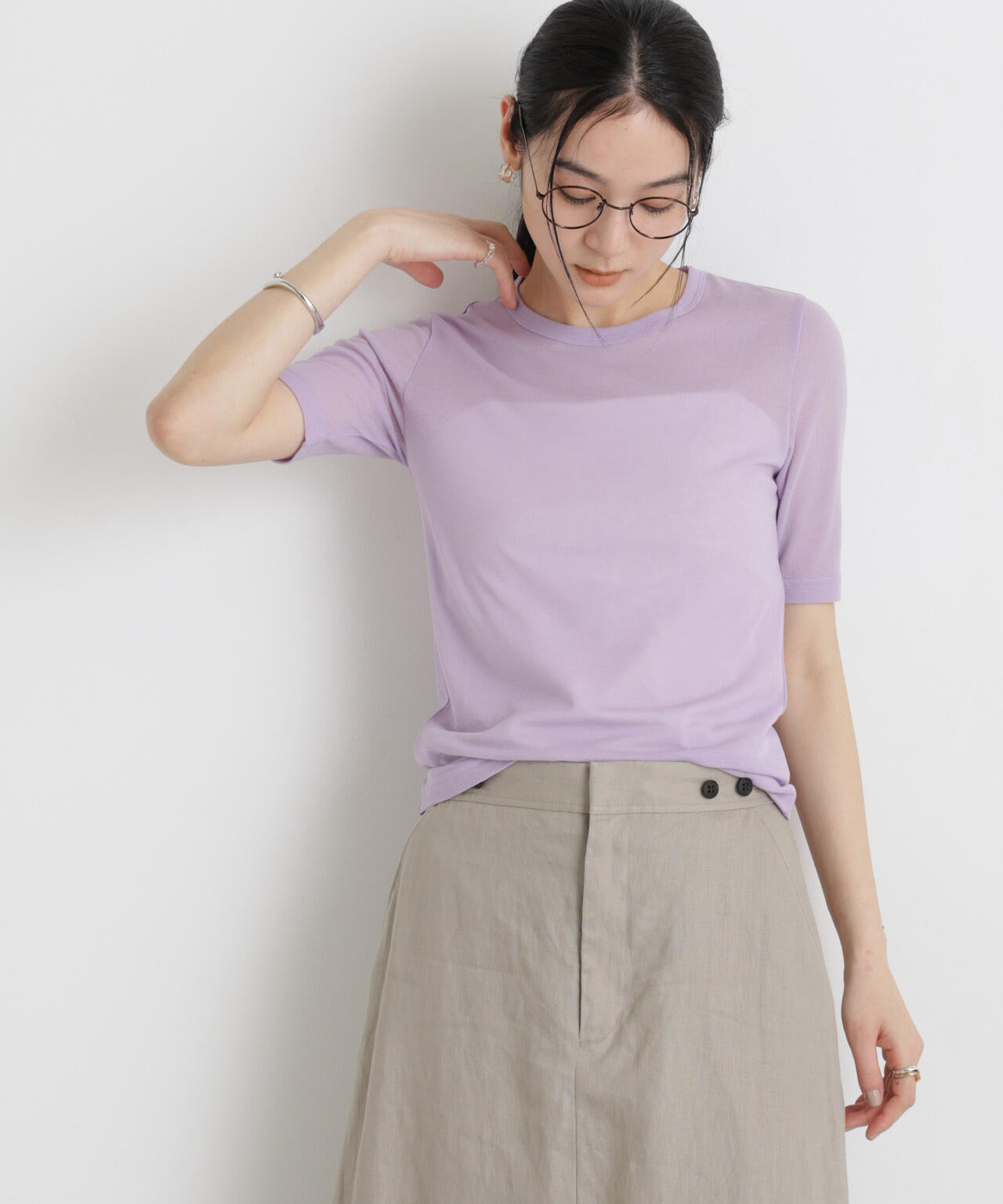 シアーツイストフライスTシャツ 6696124320