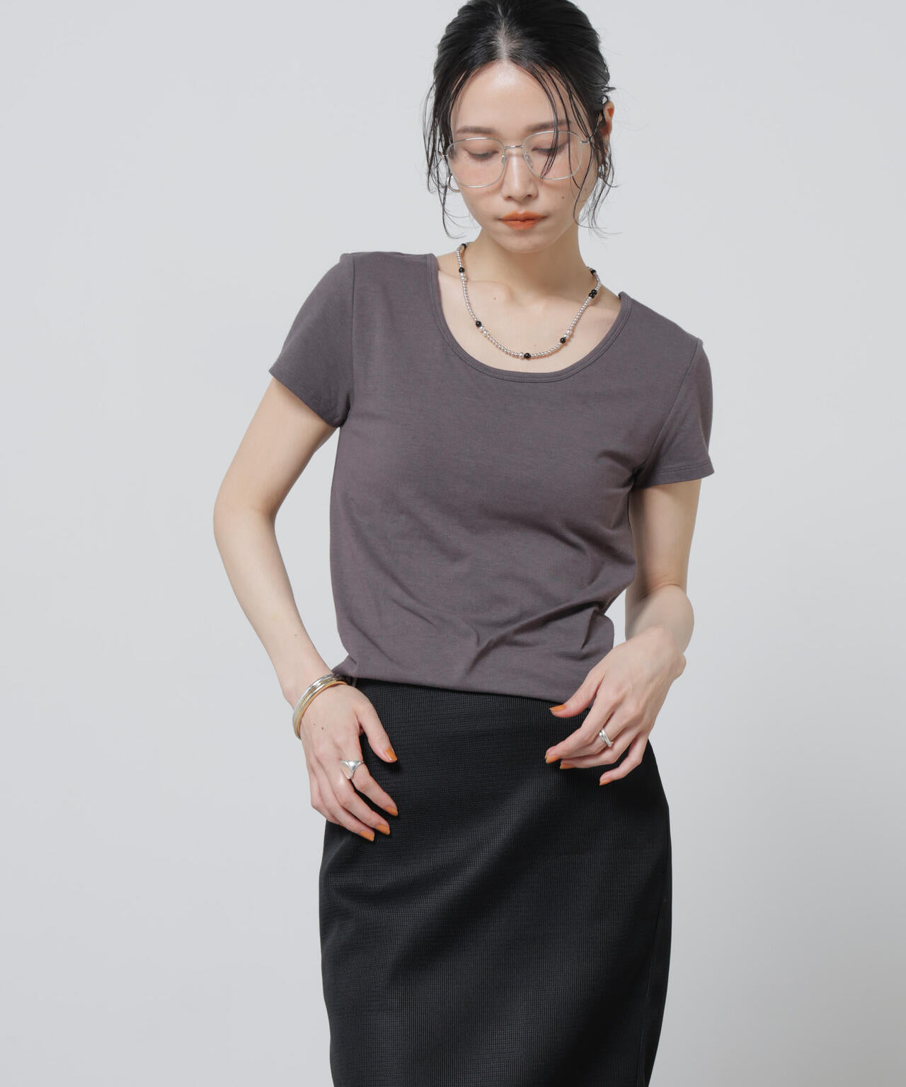 Anti Soaked(R) 汗染み防止カップ付きTシャツ 6696124324