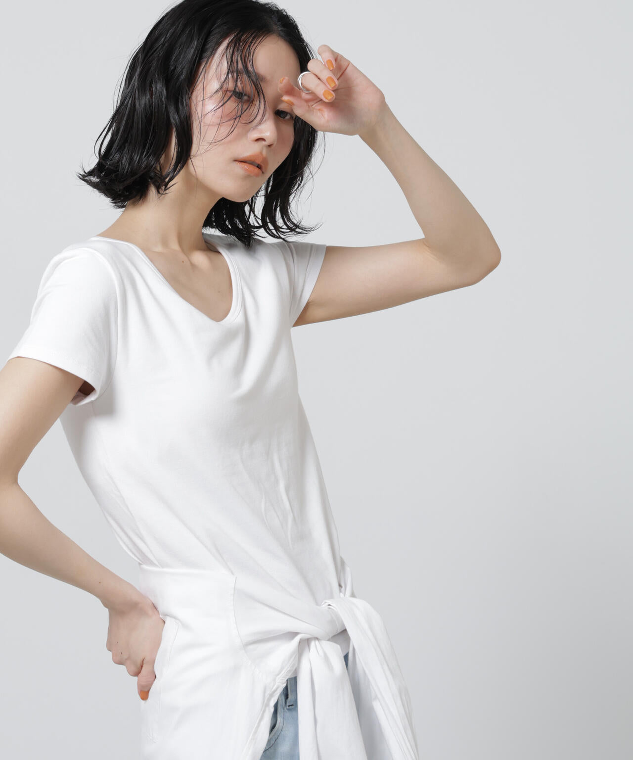 Anti Soaked(R) 汗染み防止カップ付きTシャツ 6696124324