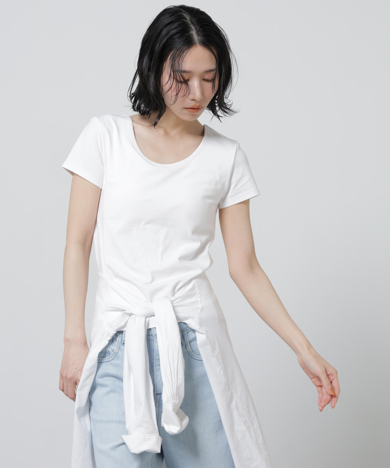 Anti Soaked(R) 汗染み防止カップ付きTシャツ 6696124324