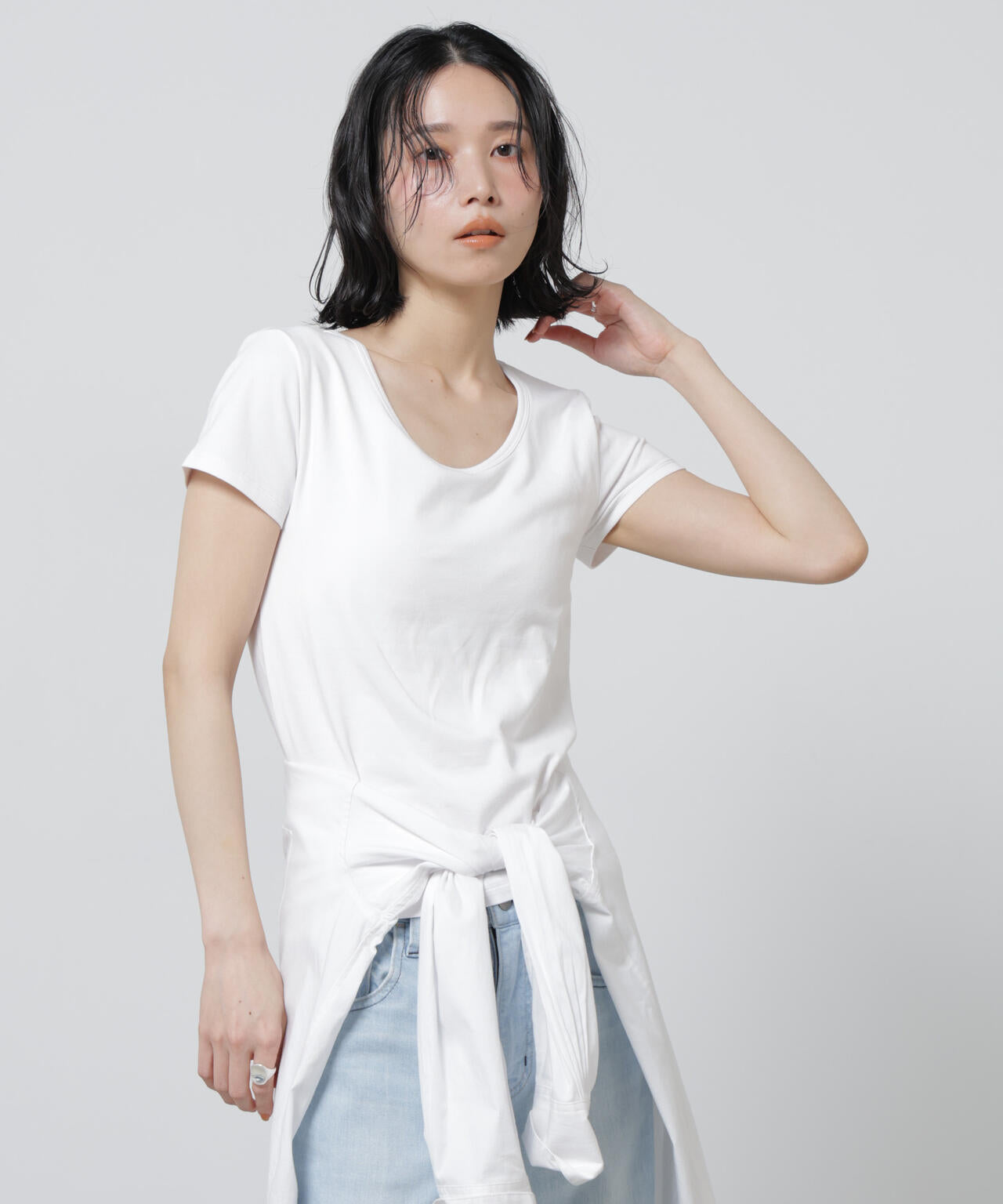 Anti Soaked(R) 汗染み防止カップ付きTシャツ 6696124324
