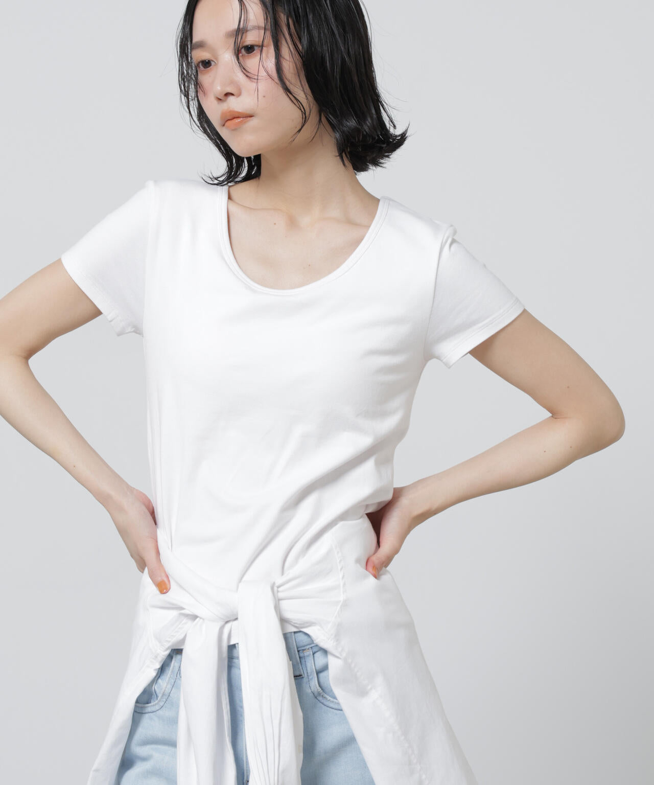 Anti Soaked(R) 汗染み防止カップ付きTシャツ 6696124324