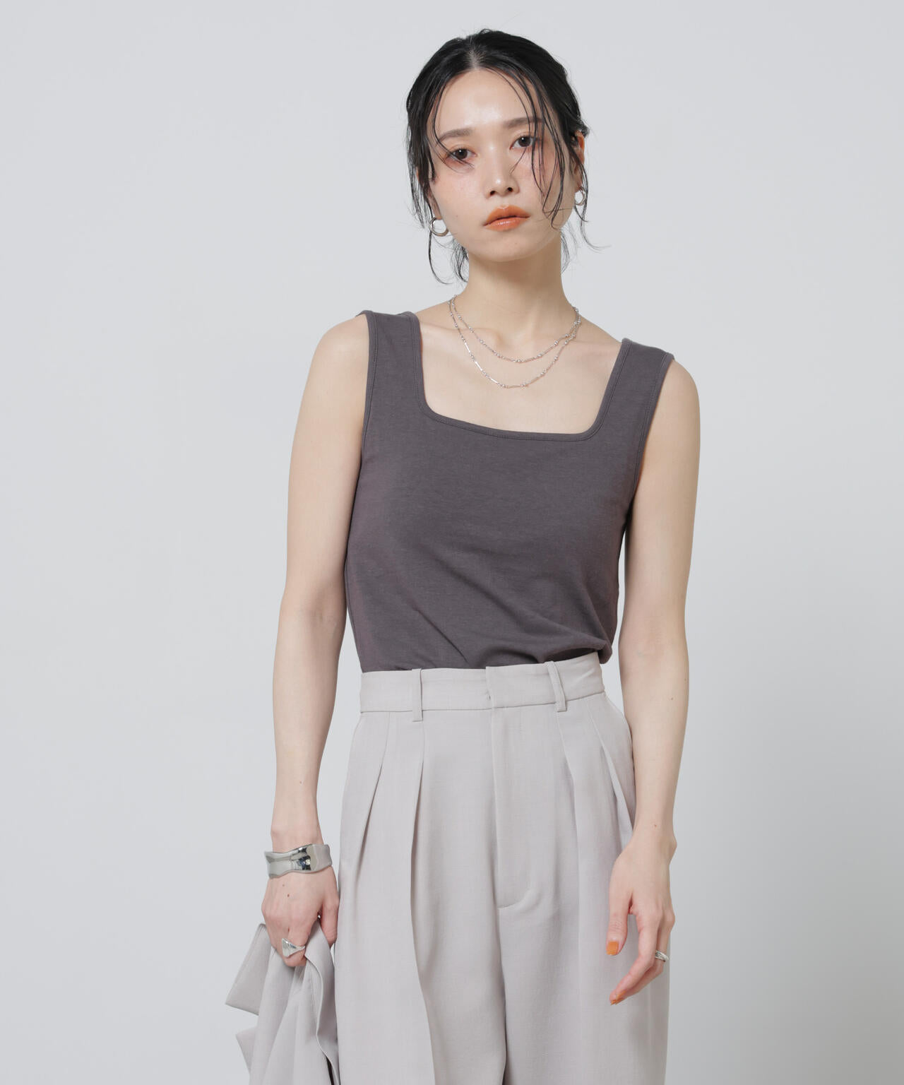 Anti Soaked(R) 汗染み防止カップ付きタンクトップ 6696124325