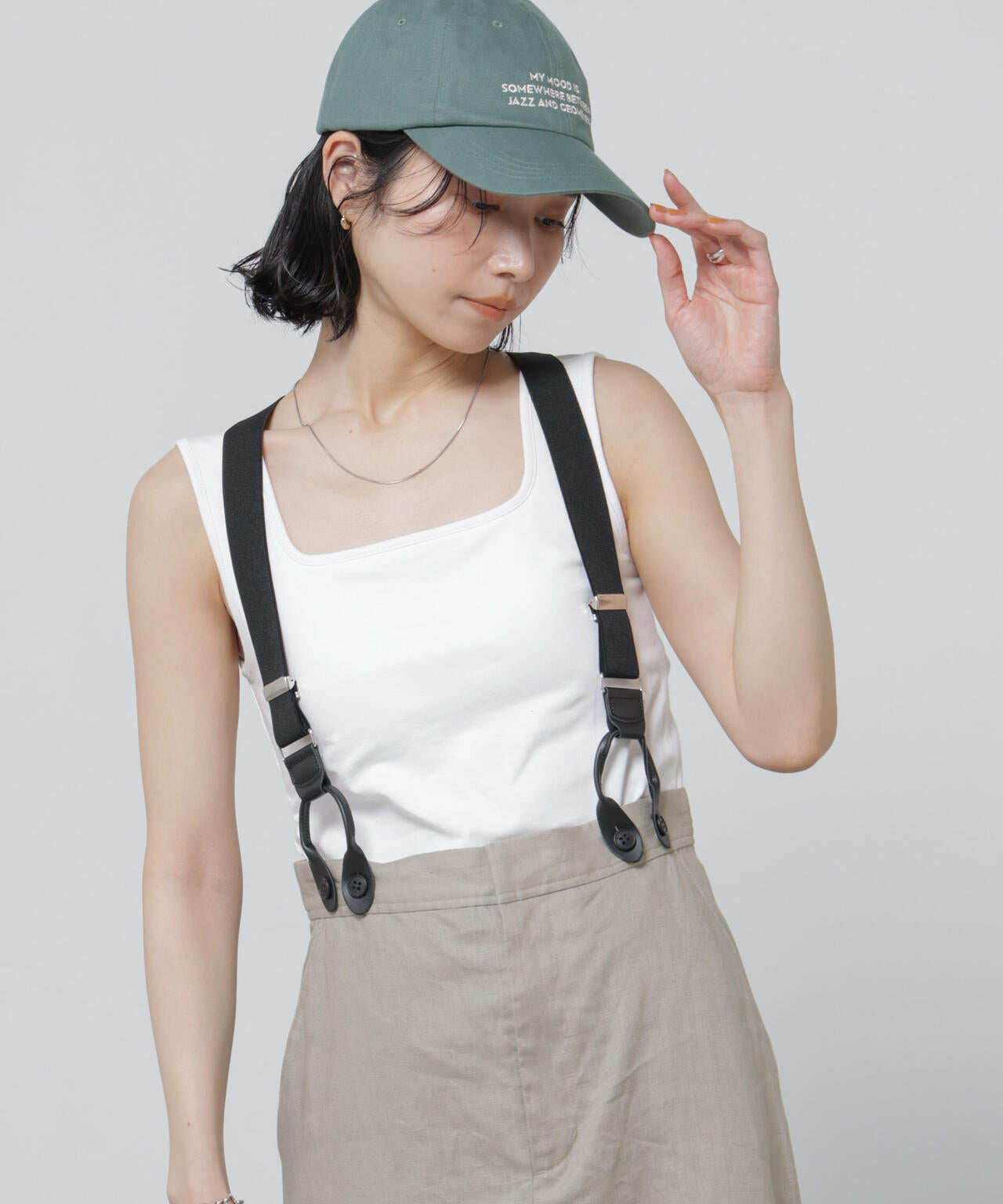 Anti Soaked(R) 汗染み防止カップ付きタンクトップ 6696124325