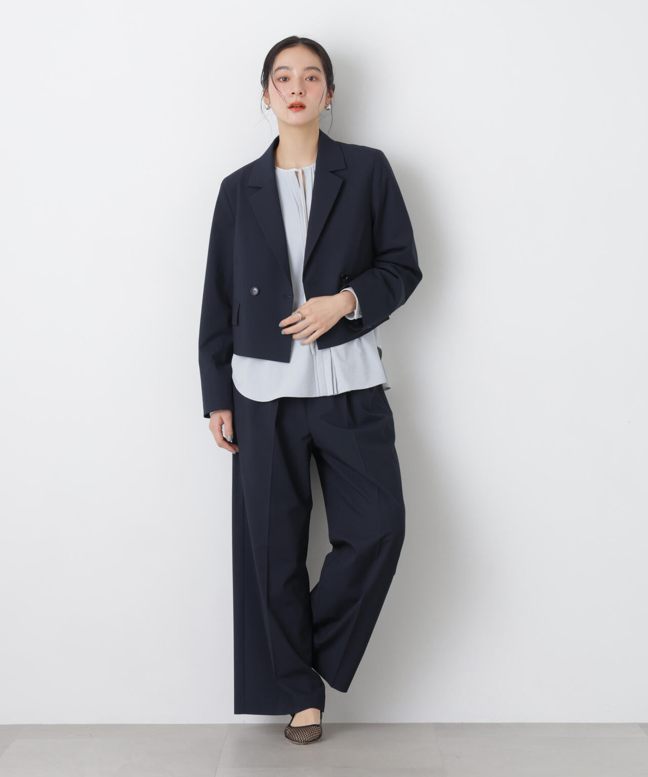 トロストレッチ2タックワイドパンツ(セットアップ可) 6696127301