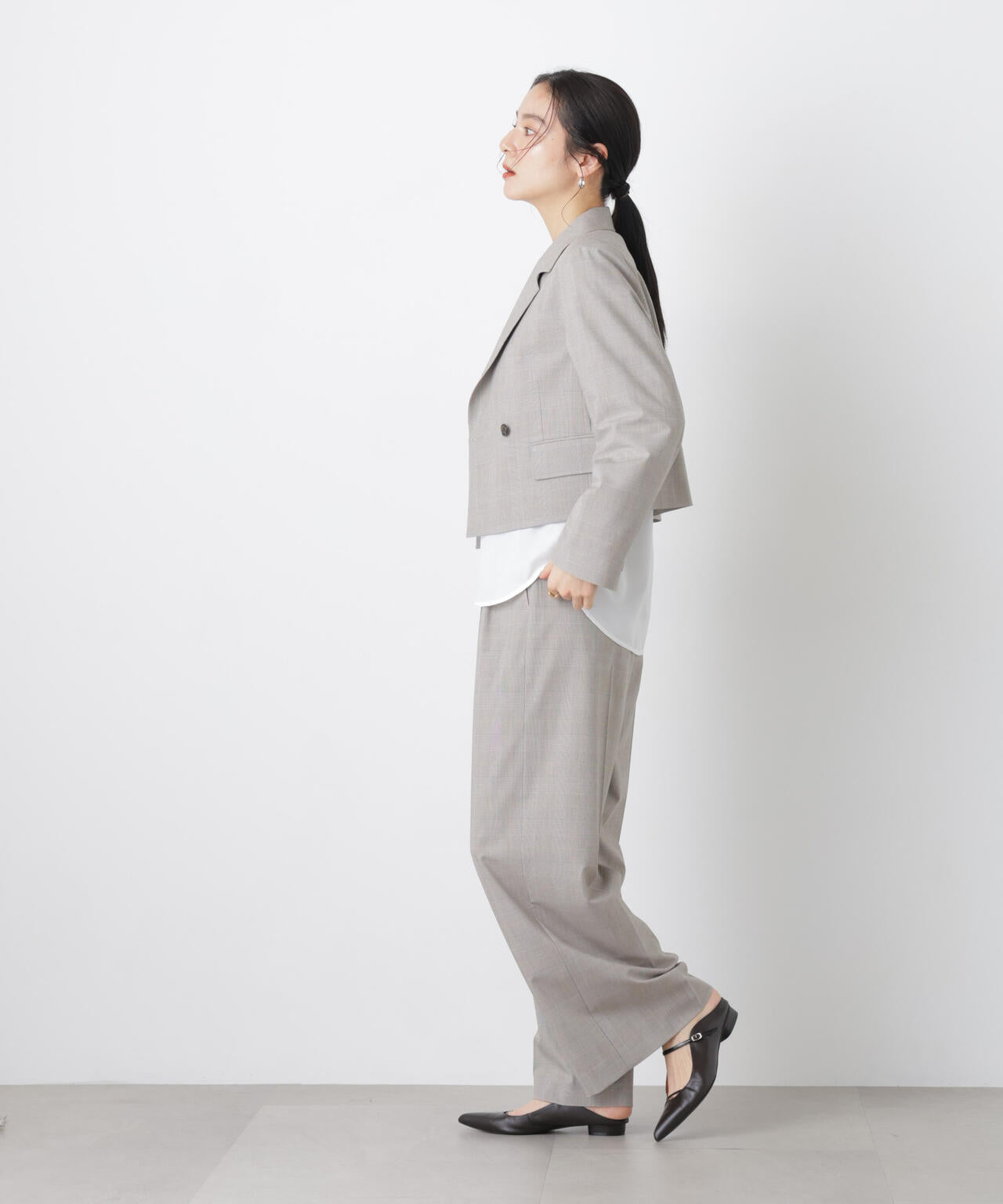 トロストレッチ2タックワイドパンツ(セットアップ可) 6696127301