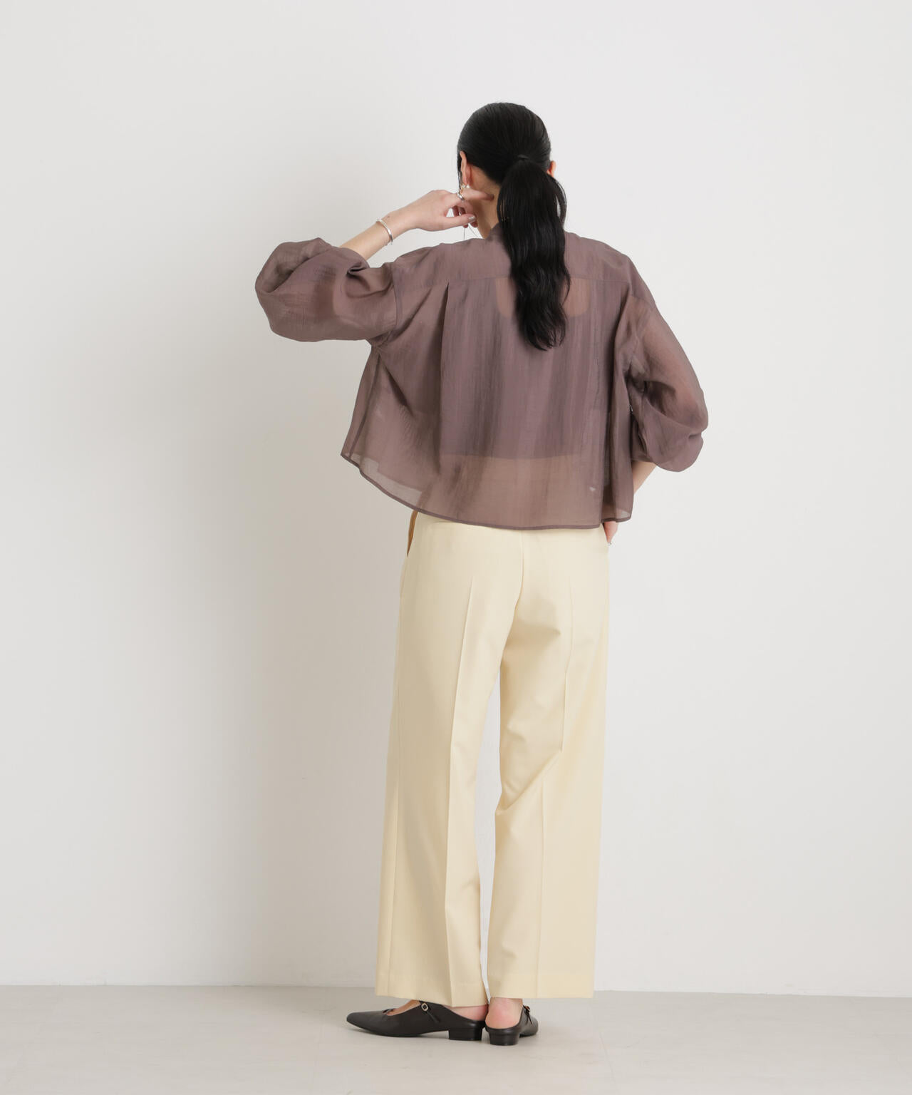 【GRACETEC】ライトファンクションタックセミワイドパンツ 6696127308