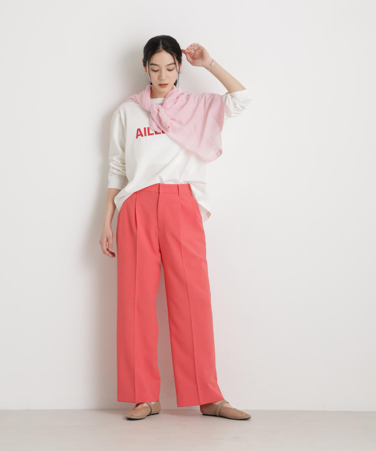 【GRACETEC】ライトファンクションタックセミワイドパンツ 6696127308