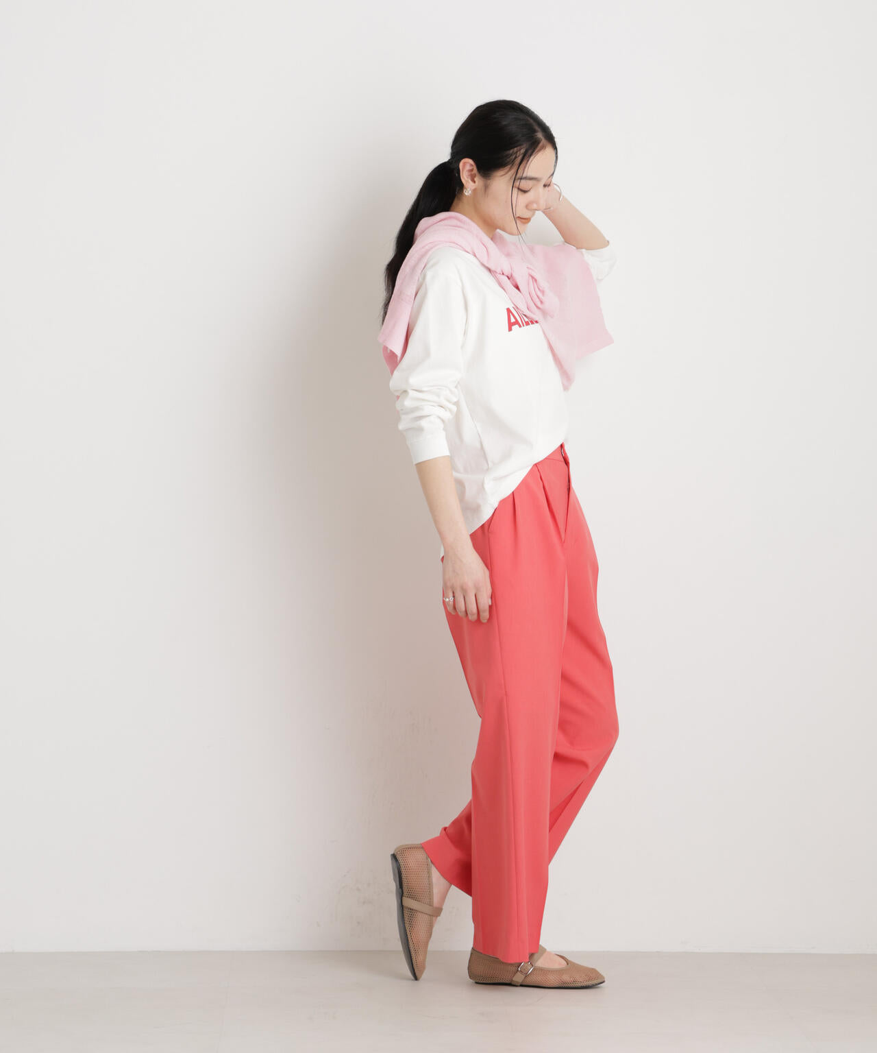 【GRACETEC】ライトファンクションタックセミワイドパンツ 6696127308