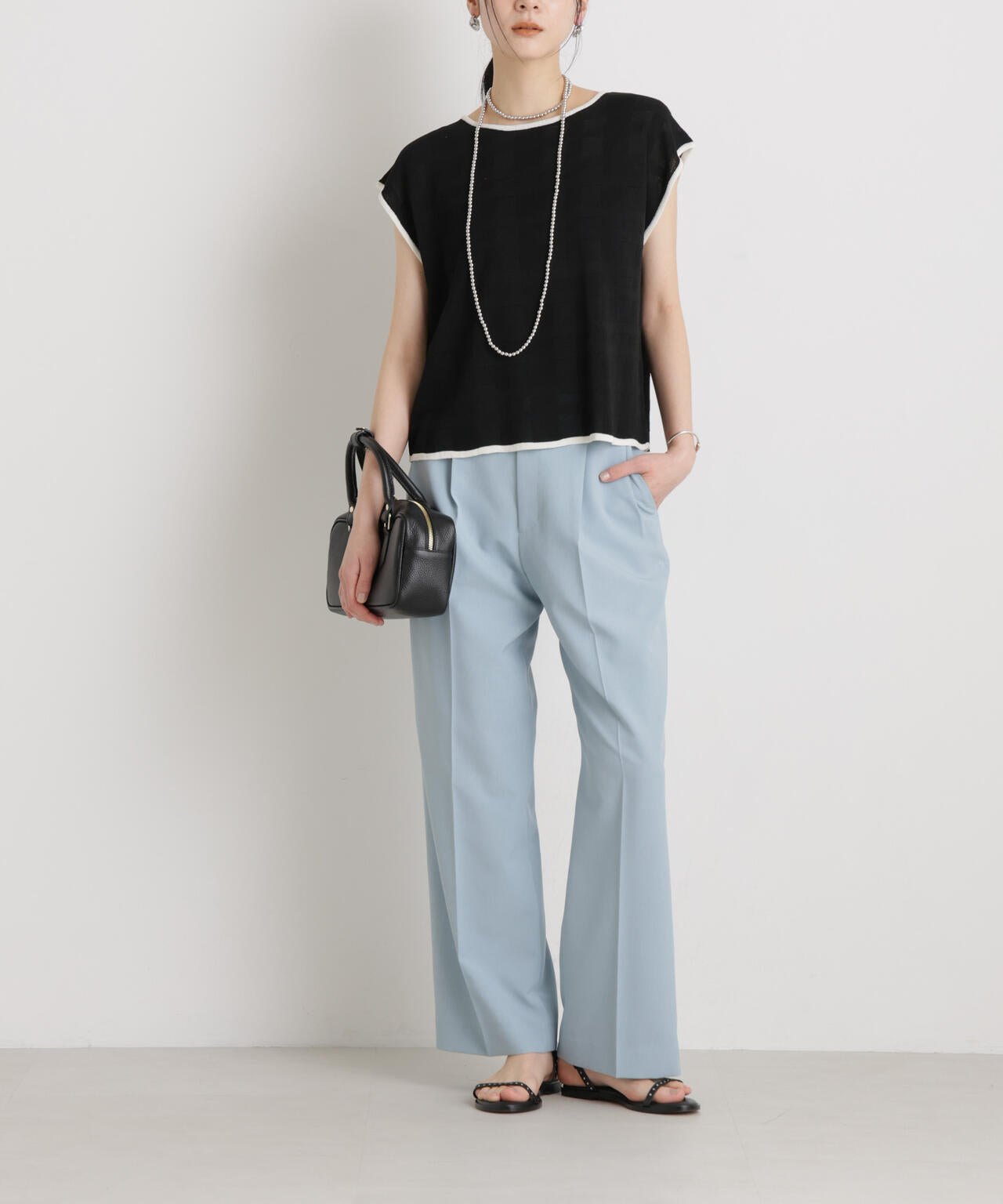 【GRACETEC】ライトファンクションタックセミワイドパンツ 6696127308