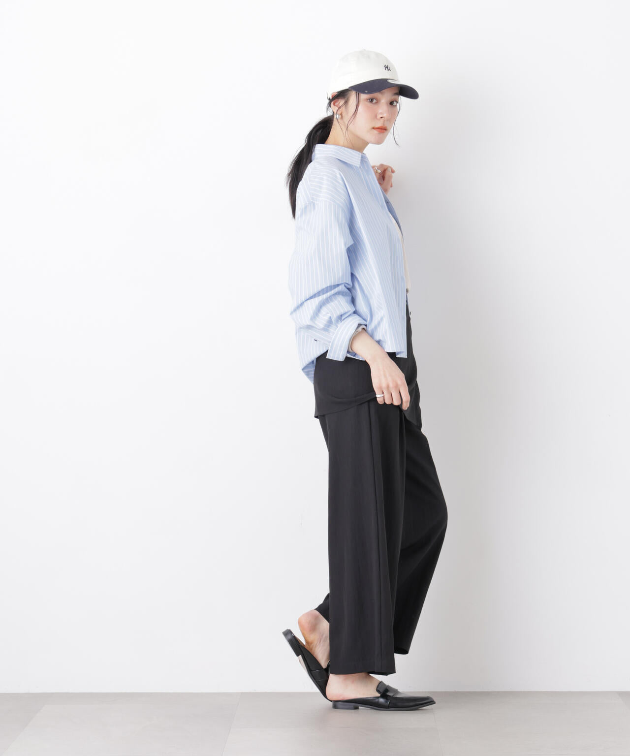 スカーフセットタックワイドパンツ 6696127311