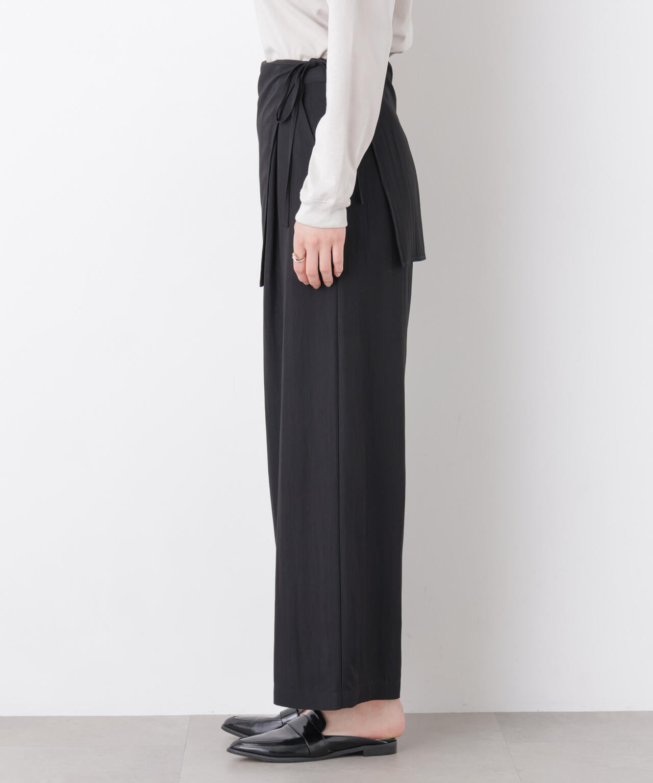 スカーフセットタックワイドパンツ 6696127311
