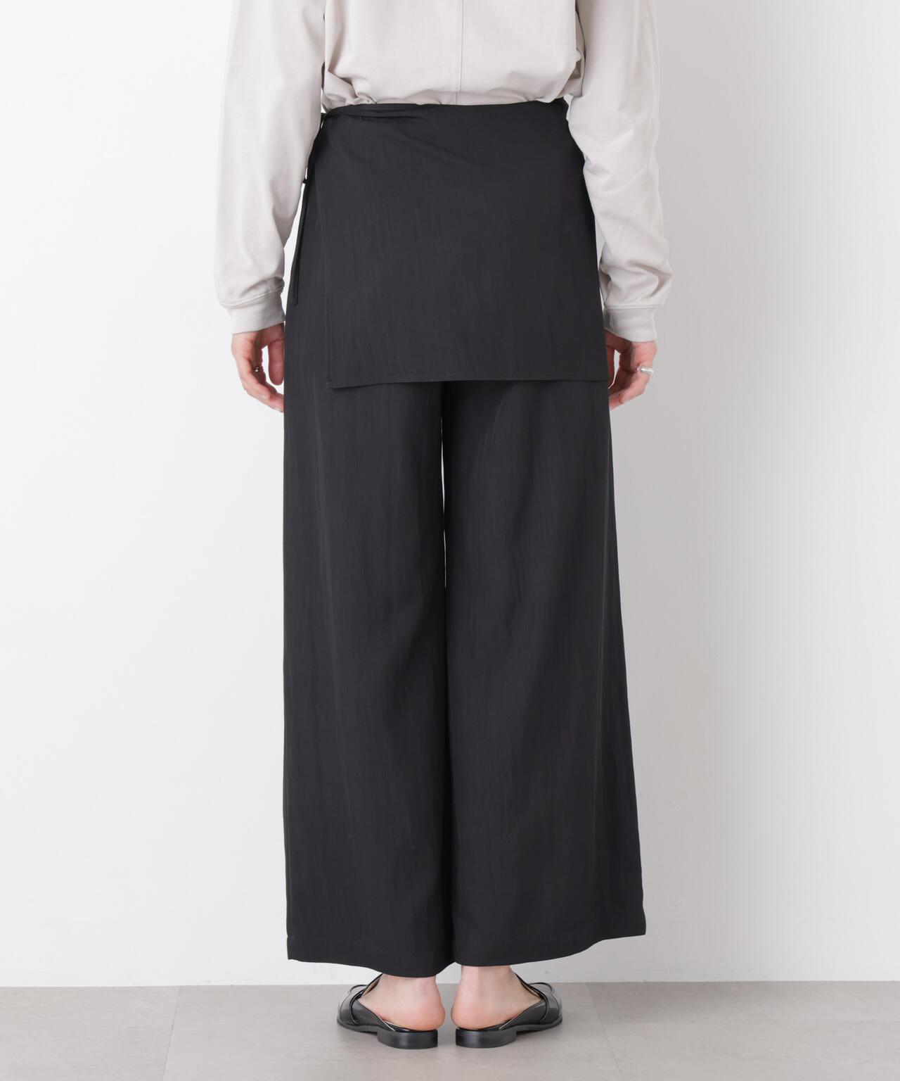 スカーフセットタックワイドパンツ 6696127311