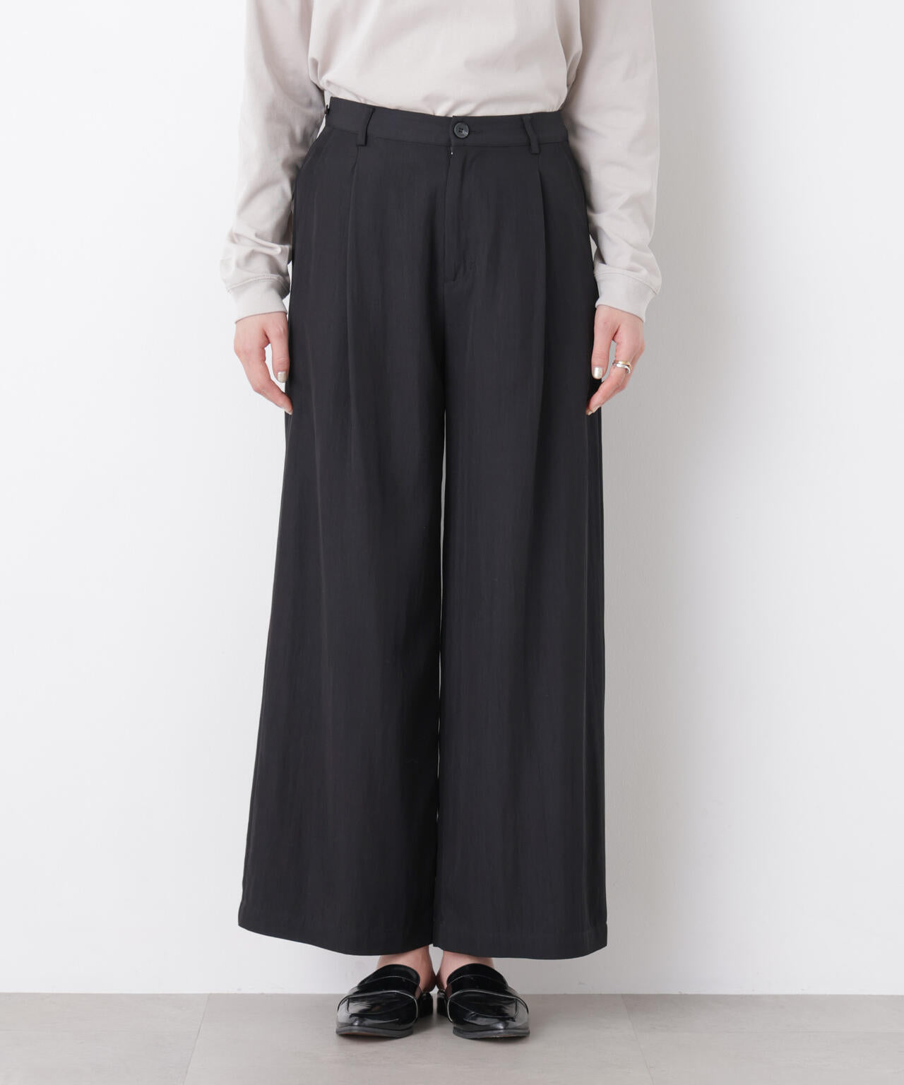 スカーフセットタックワイドパンツ 6696127311