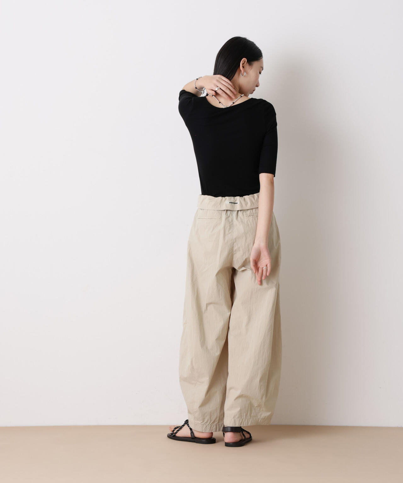 「STEVELOUR」コットンナイロンバルーンパンツ(セットアップ可) 6696127313