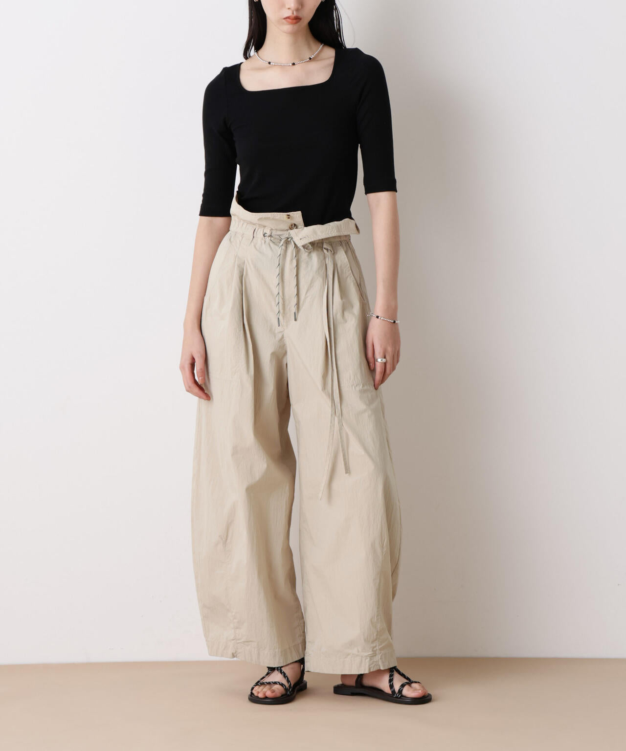 STEVELOUR」コットンナイロン バルーン パンツ ( セットアップ 可)