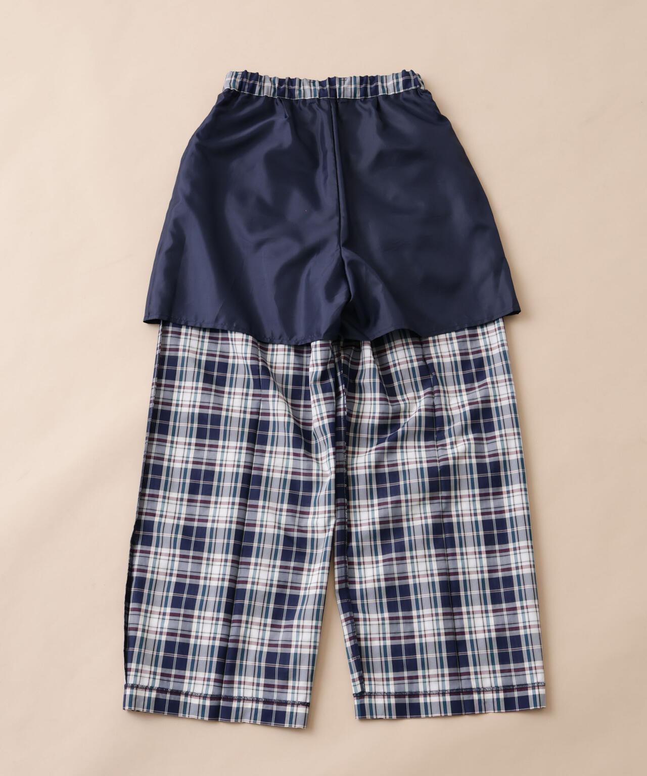 「STEVELOUR」オーガンチェックタックパンツ(セットアップ可) 6696127315