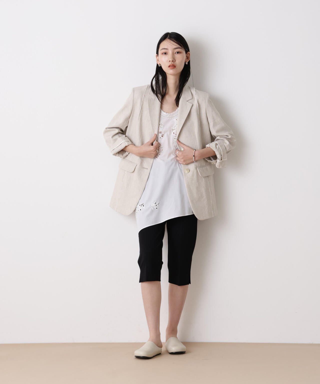 「STEVELOUR」ストレッチポンチカプリパンツ 6696128300