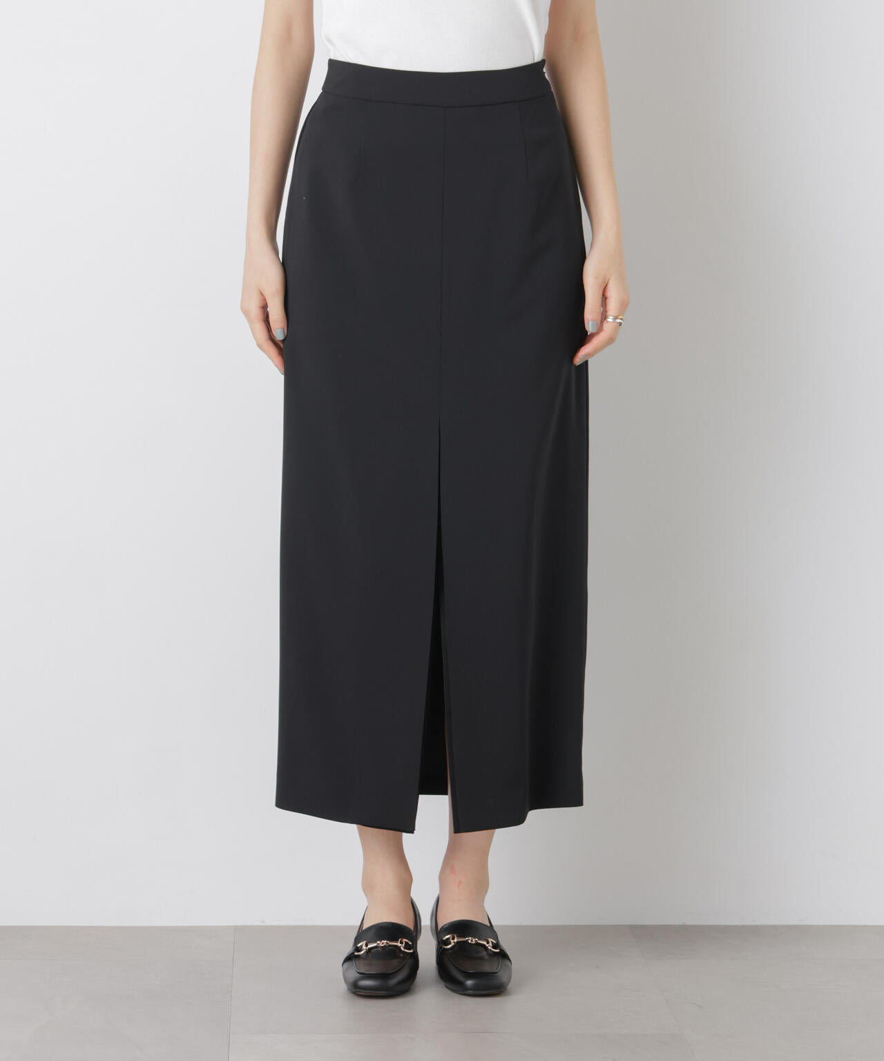 ハイツイストドライタックスリットロングスカート(セットアップ可) 6696130302