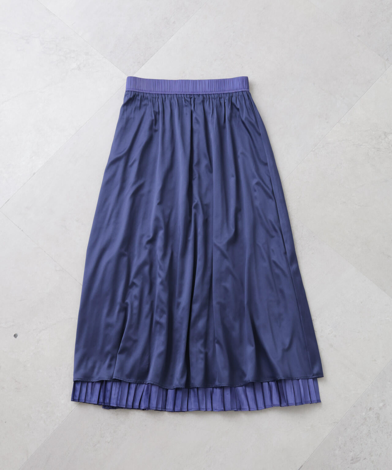 シャイニーサテンプリーツスカート 6696130311