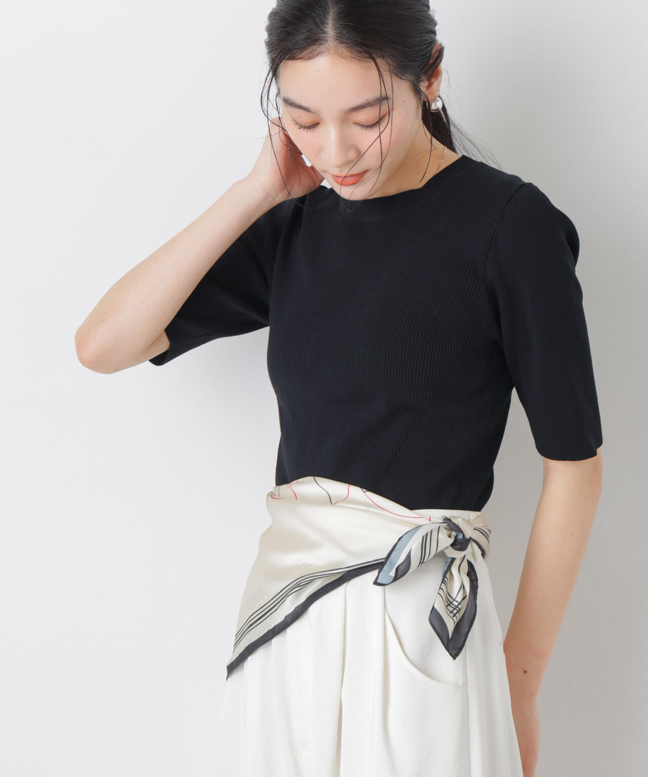 幾何柄スカーフ 6696141300