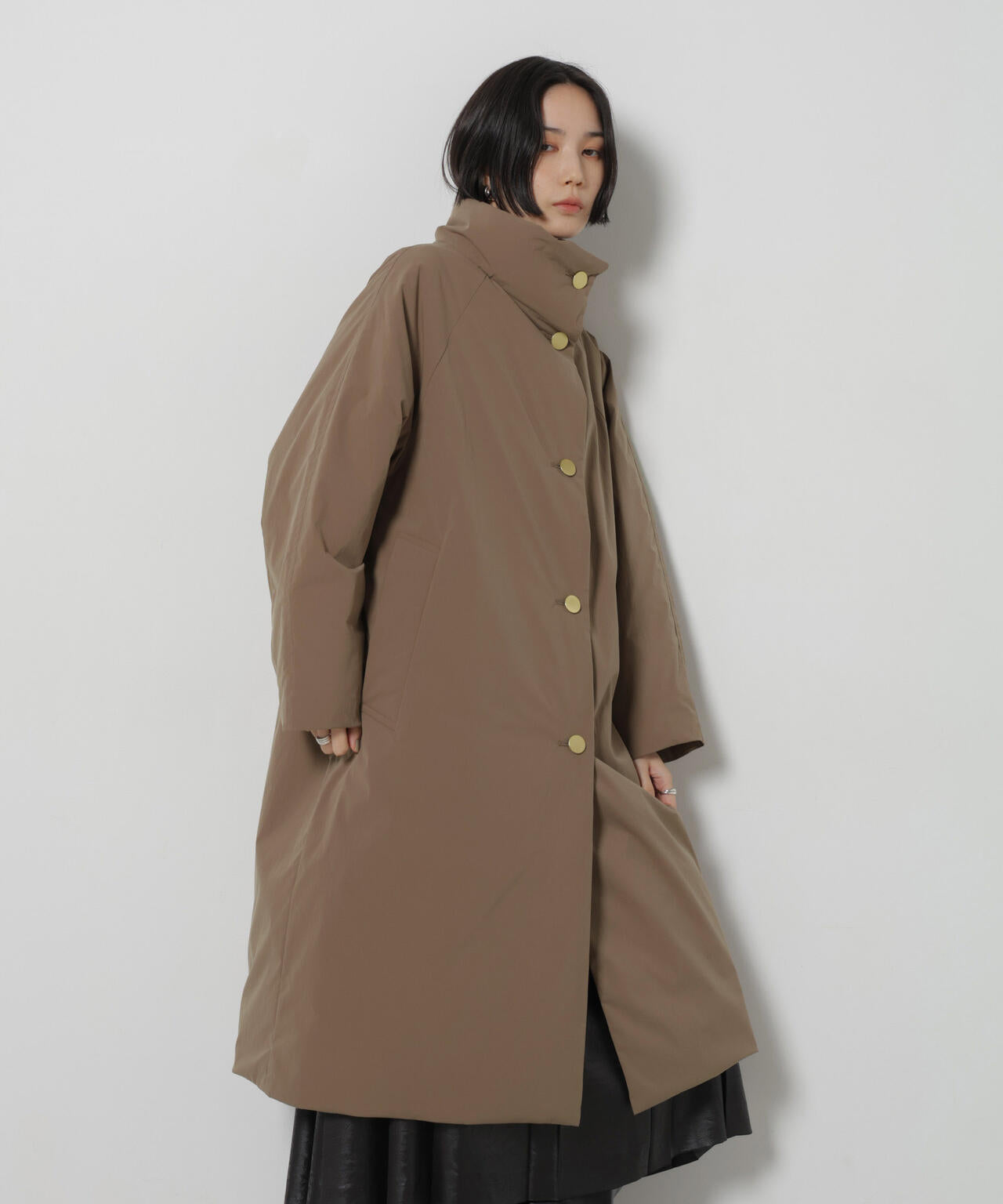 「西川ダウン(R)」スタンドカラーライトコート 6696214305