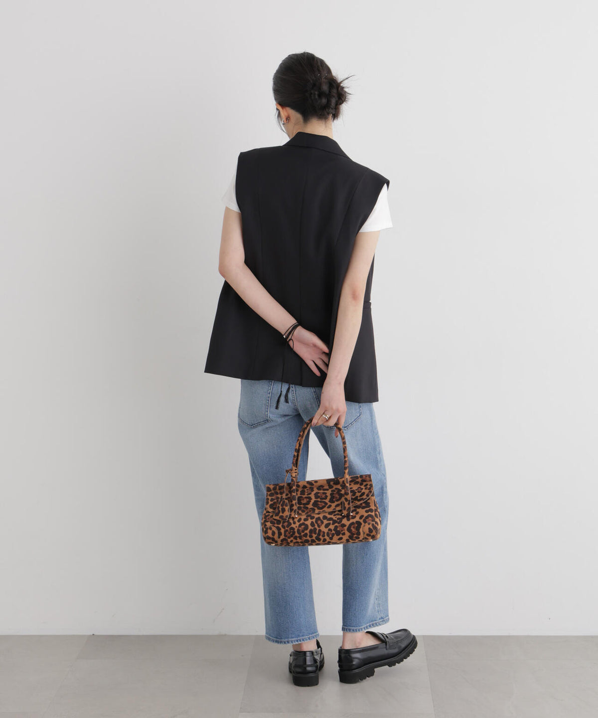 【GRACETEC】パウダーツイルテーラードジレ(セットアップ可) 6696216307