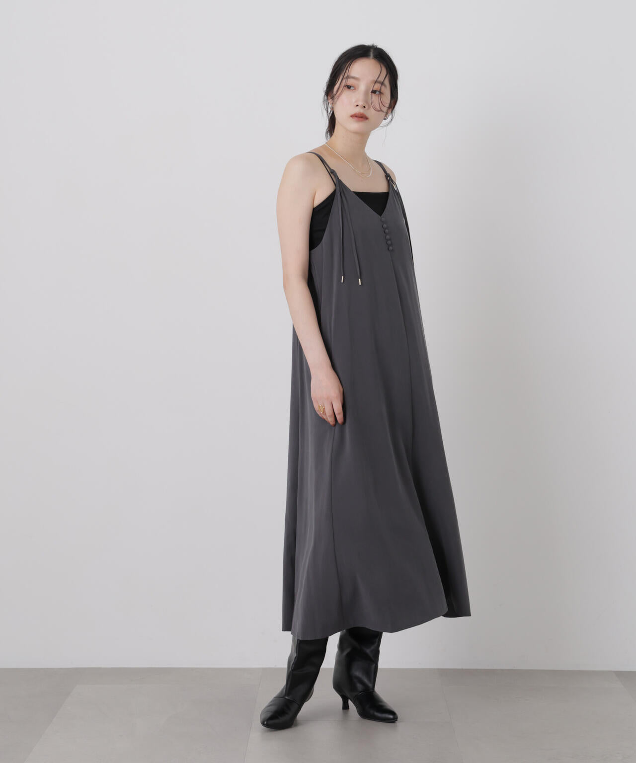 フィブリルピーチキャミワンピース 6696219316