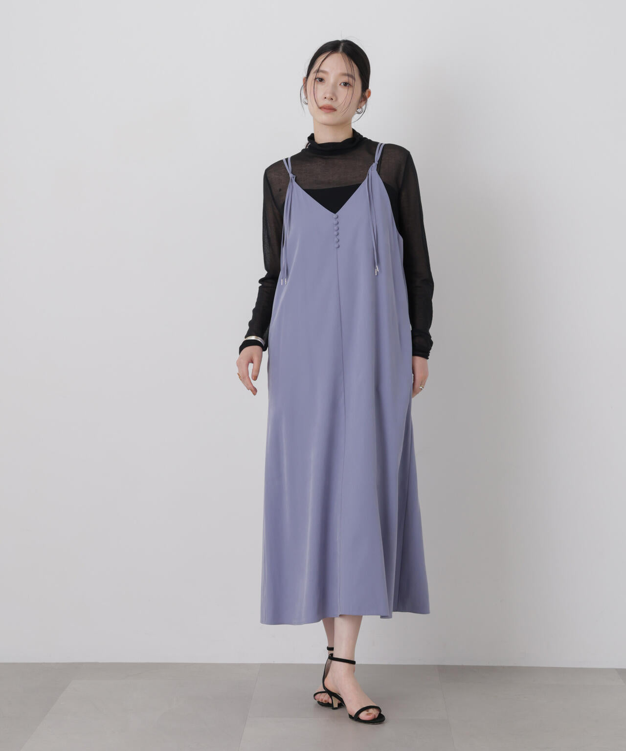 フィブリルピーチキャミワンピース 6696219316