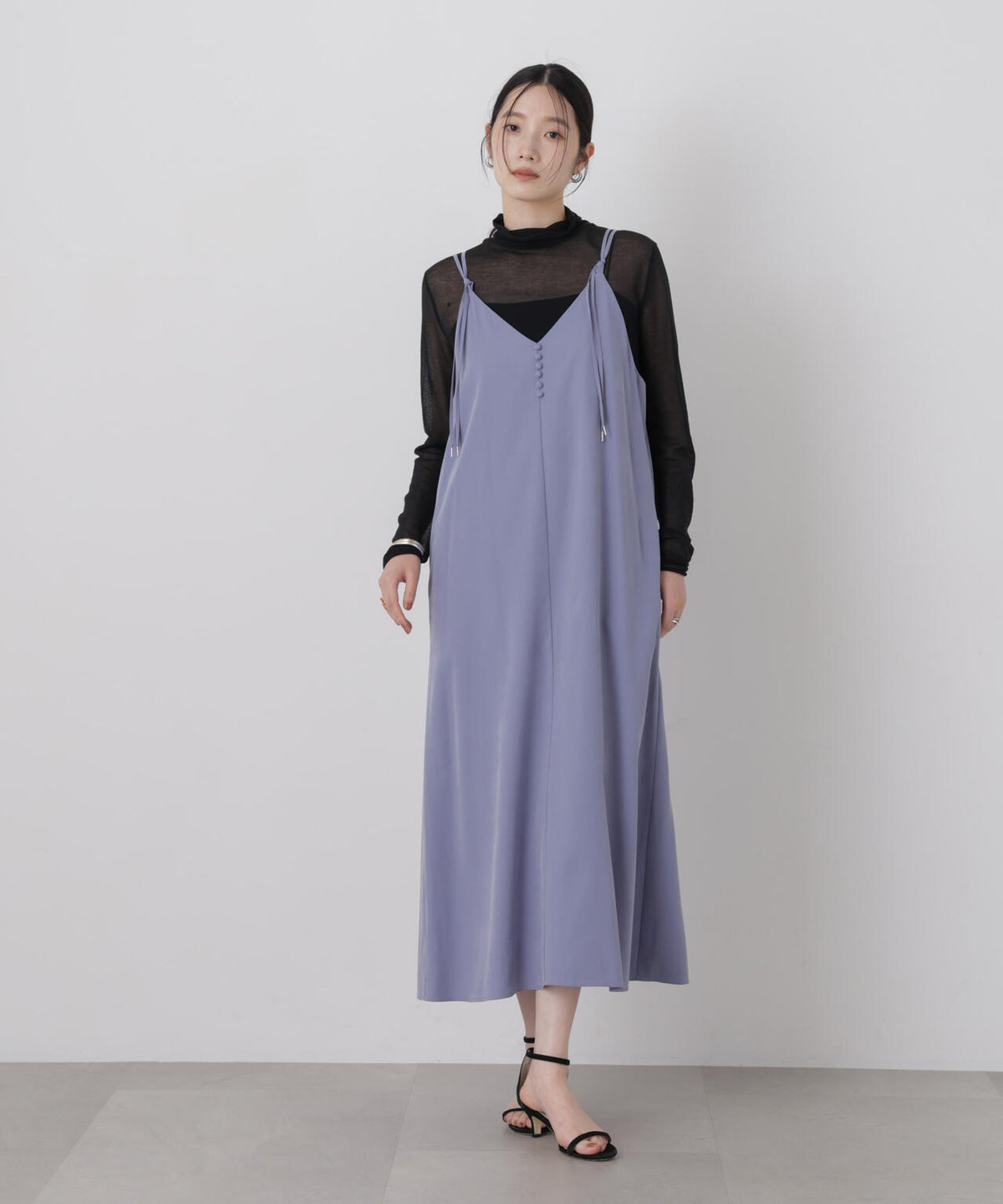 フィブリルピーチキャミワンピース 6696219316