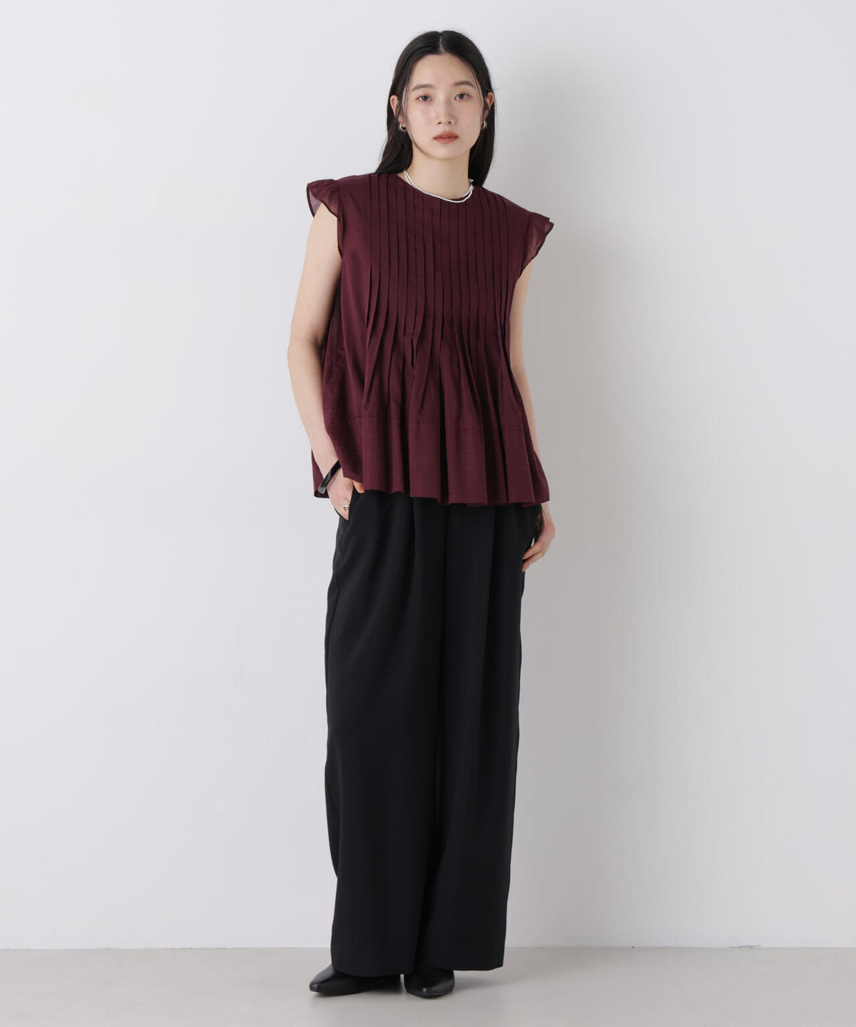 made in india タックステッチブラウス(セットアップ可) 6696221300
