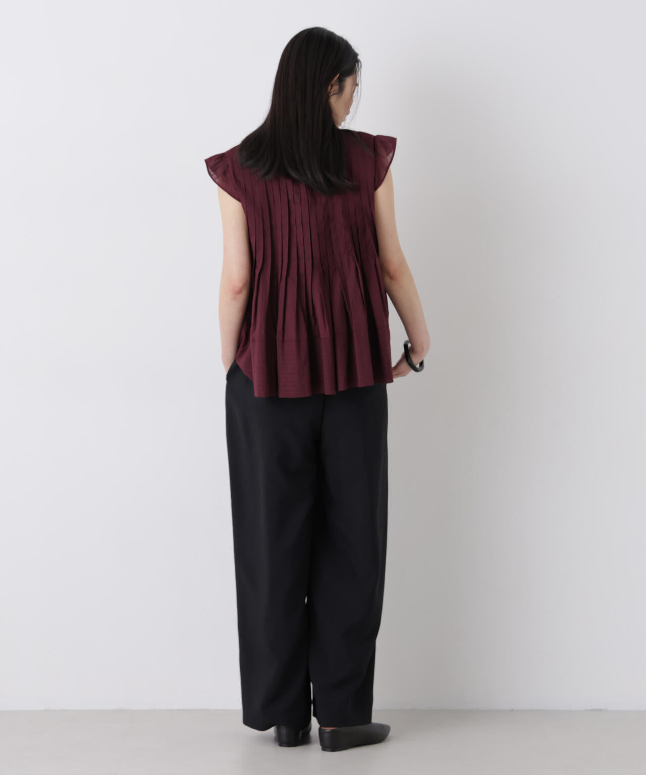 made in india タックステッチブラウス(セットアップ可) 6696221300