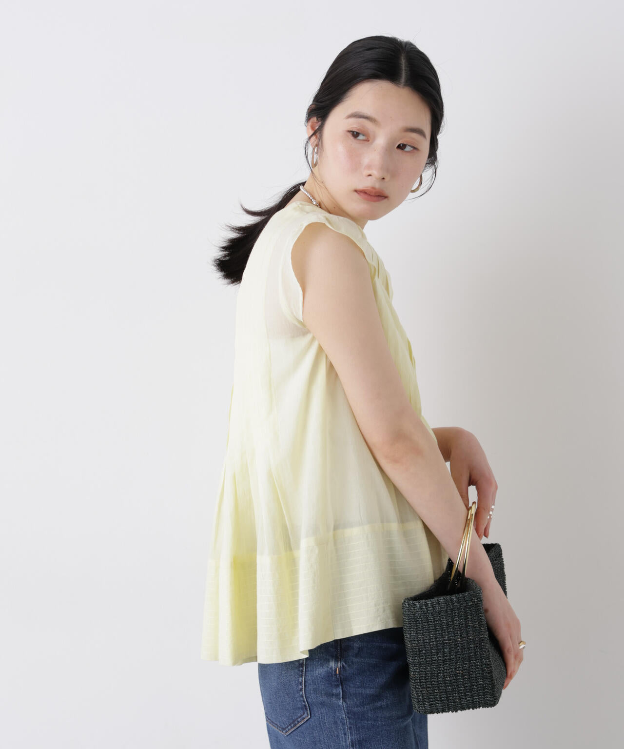 made in india タックステッチブラウス(セットアップ可) 6696221300