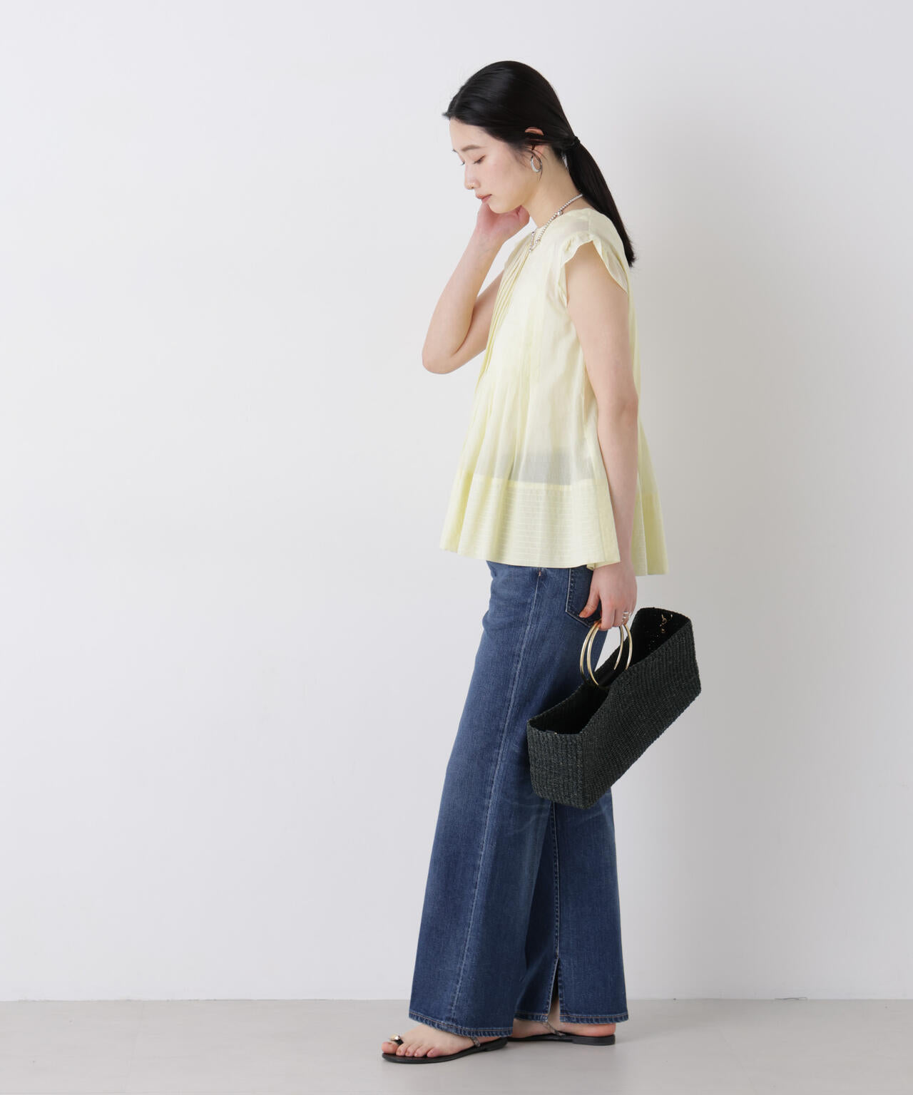 made in india タックステッチブラウス(セットアップ可) 6696221300
