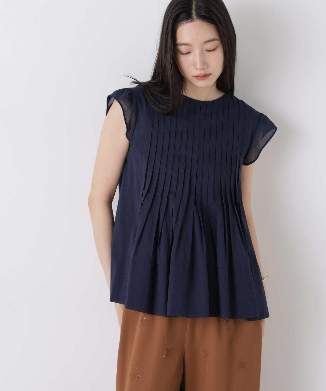 made in india タックステッチブラウス(セットアップ可) 6696221300