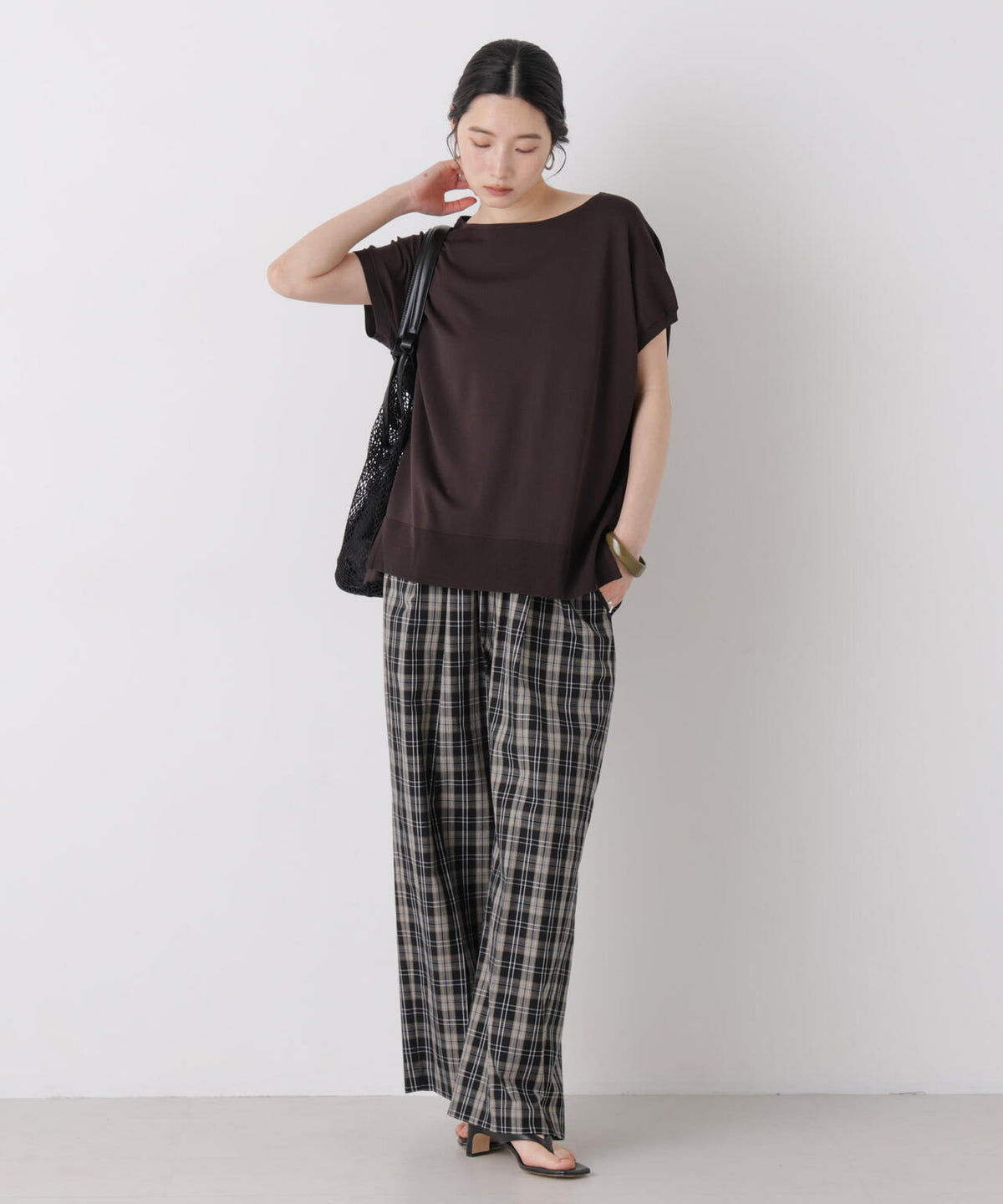 SUMMER VEIL KNIT ワイドプルオーバー 6696222310