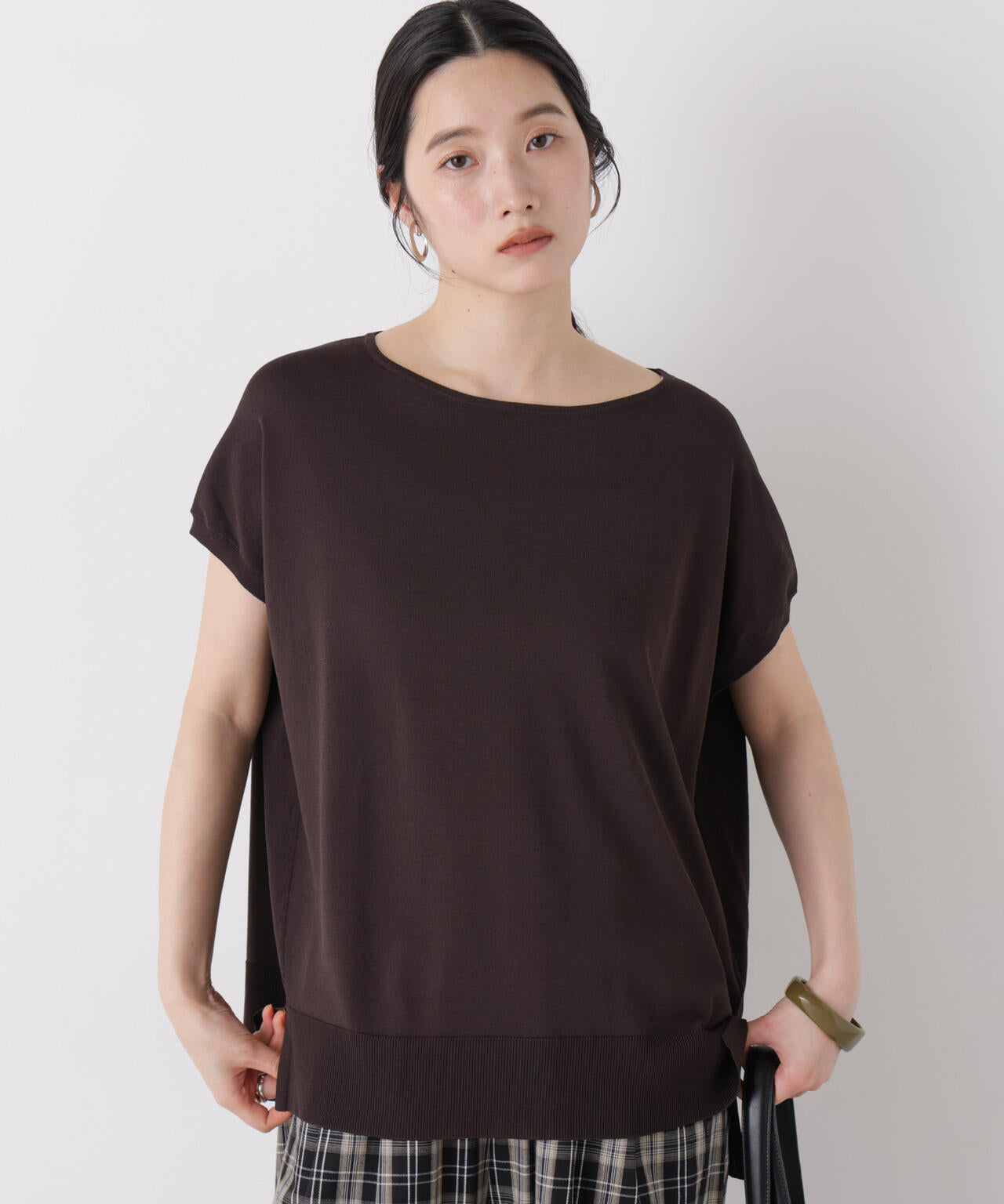 SUMMER VEIL KNIT ワイドプルオーバー 6696222310