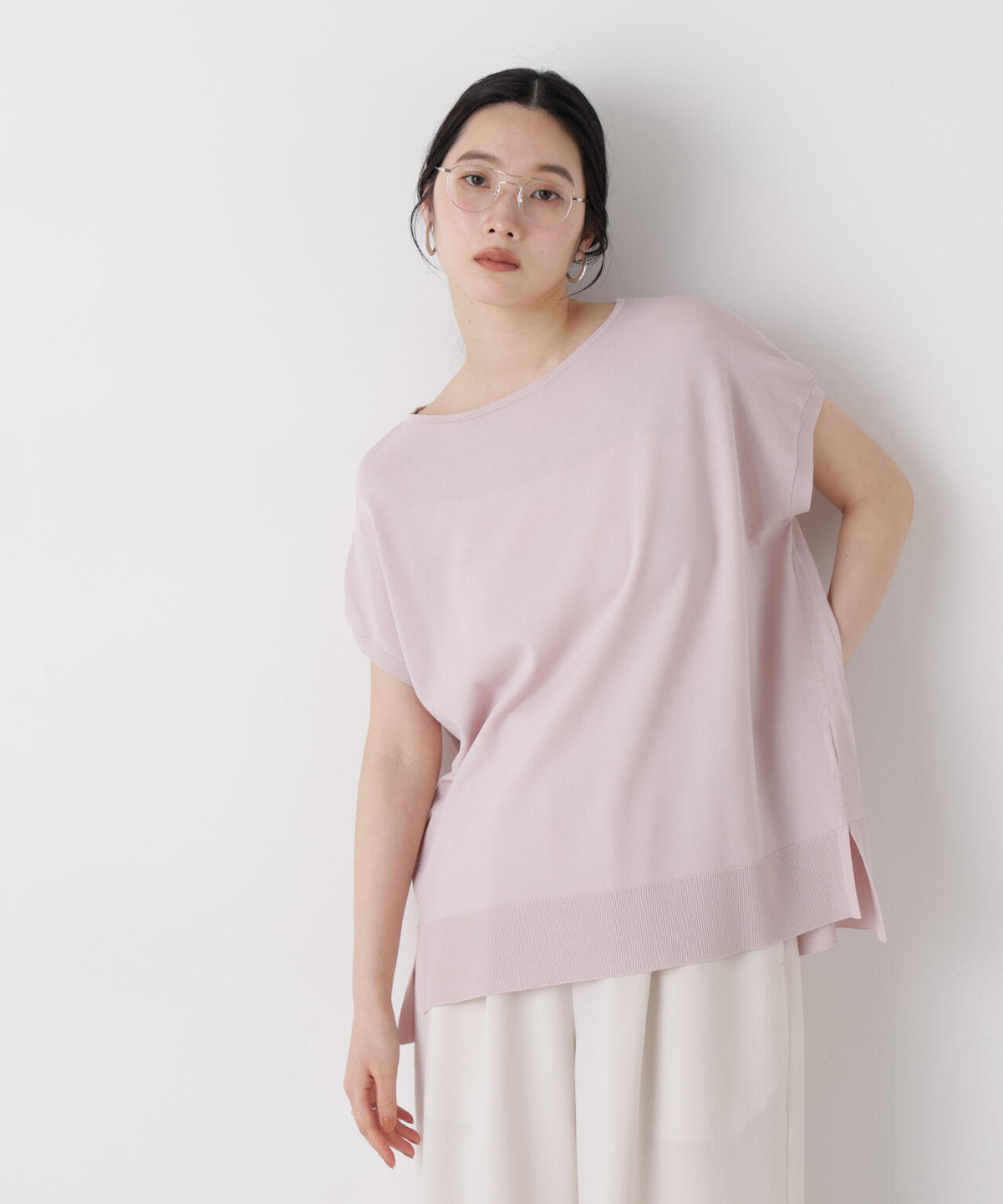 SUMMER VEIL KNIT ワイドプルオーバー 6696222310