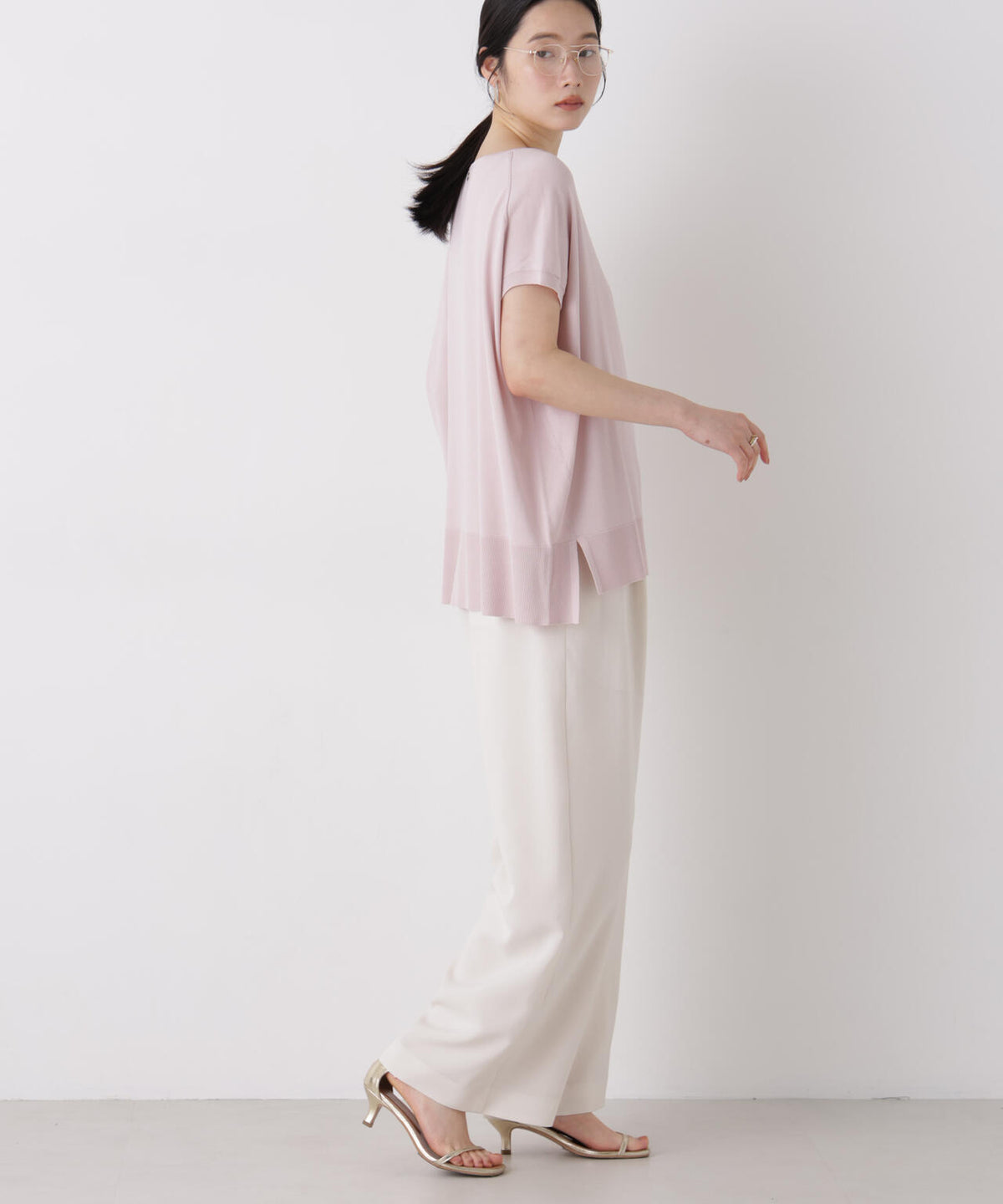 SUMMER VEIL KNIT ワイドプルオーバー 6696222310
