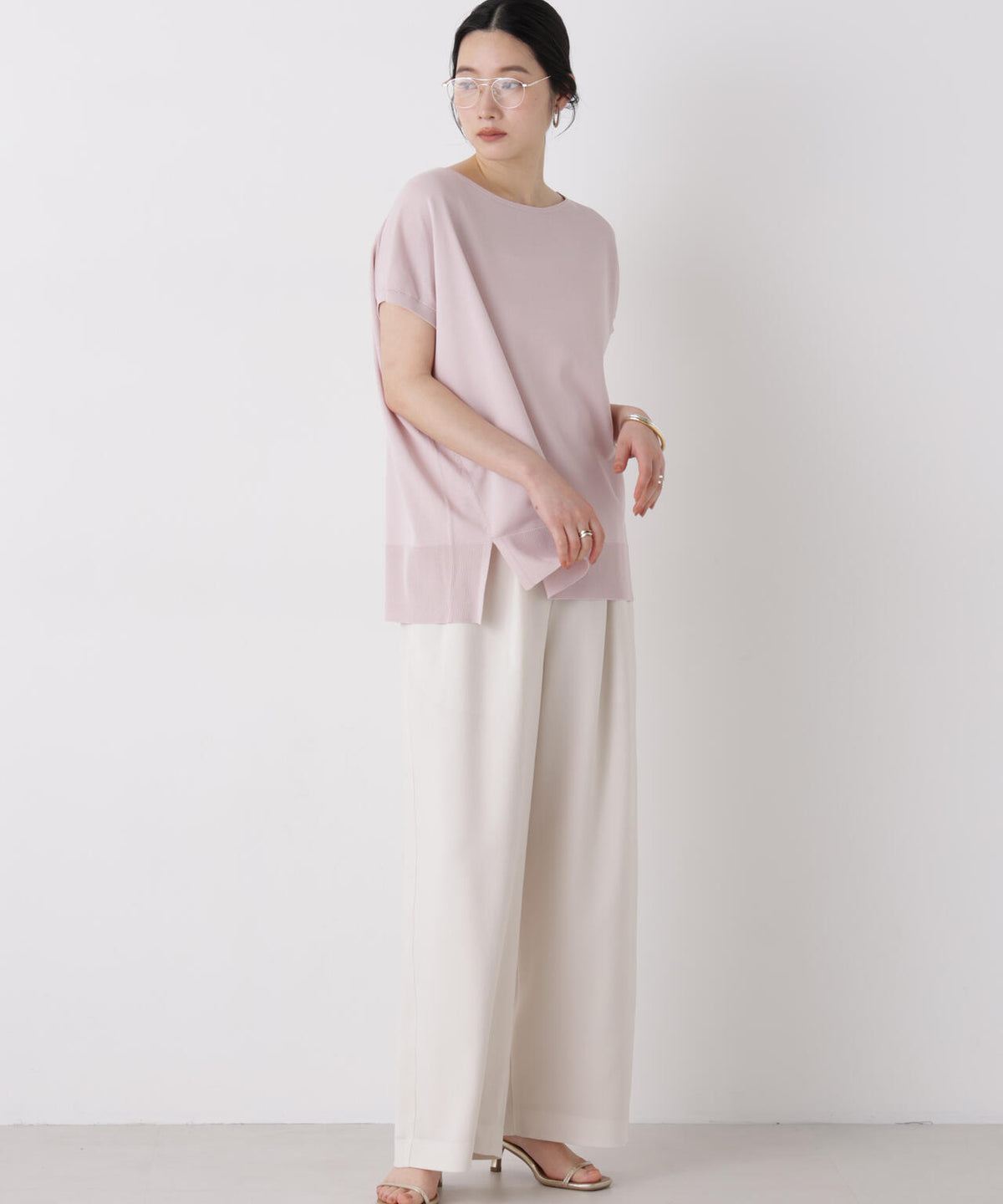 SUMMER VEIL KNIT ワイドプルオーバー 6696222310