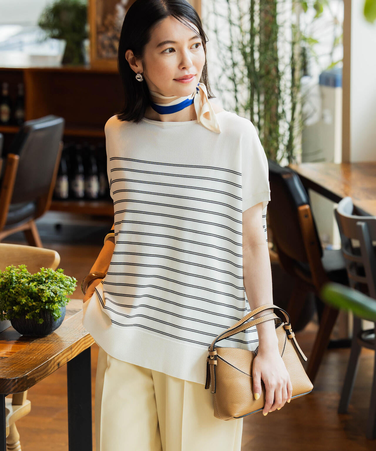 SUMMER VEIL KNIT ワイドプルオーバー 6696222310