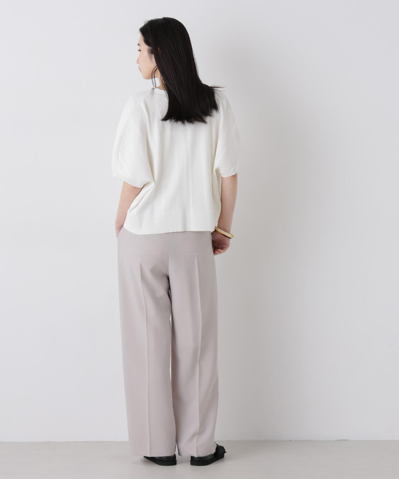 SUMMER VEIL KNIT ジップカーディガン 6696222311