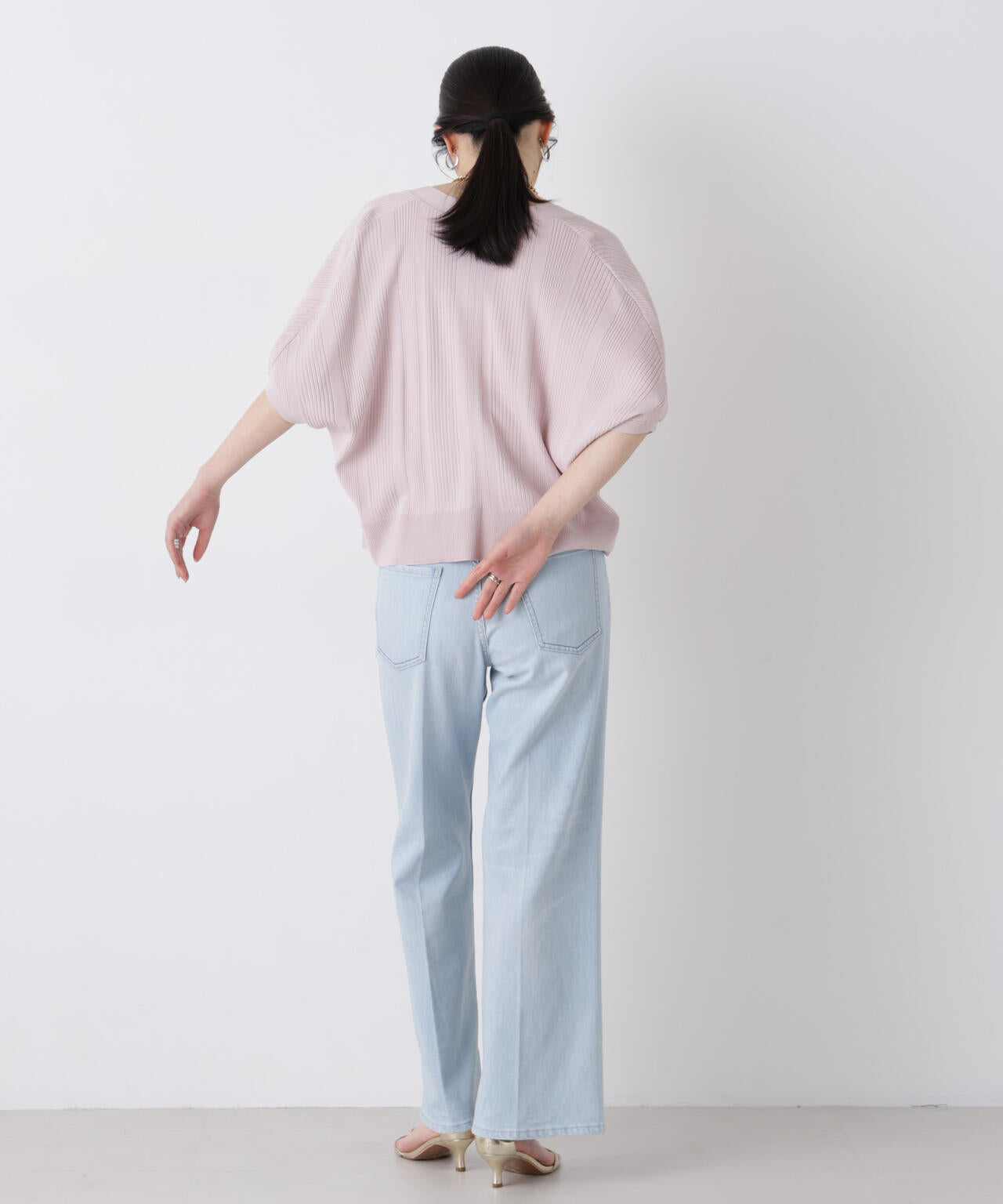 SUMMER VEIL KNIT ジップカーディガン 6696222311