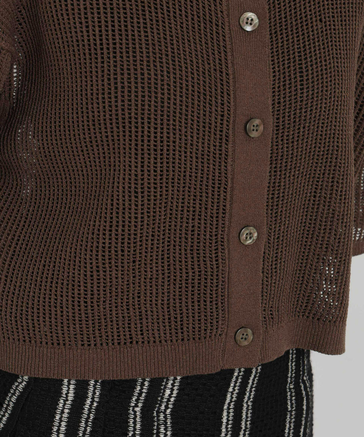 メッシュニットポロカーディガン 6696222313