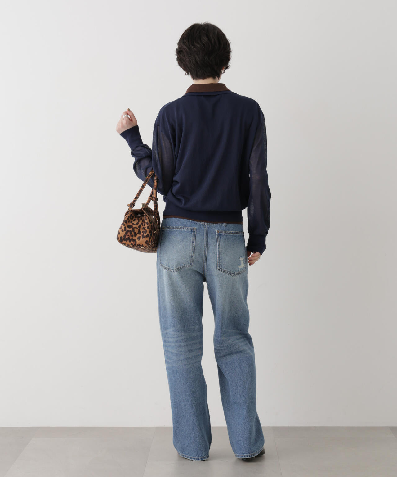 レイヤードライクシアーポロニット 6696222316