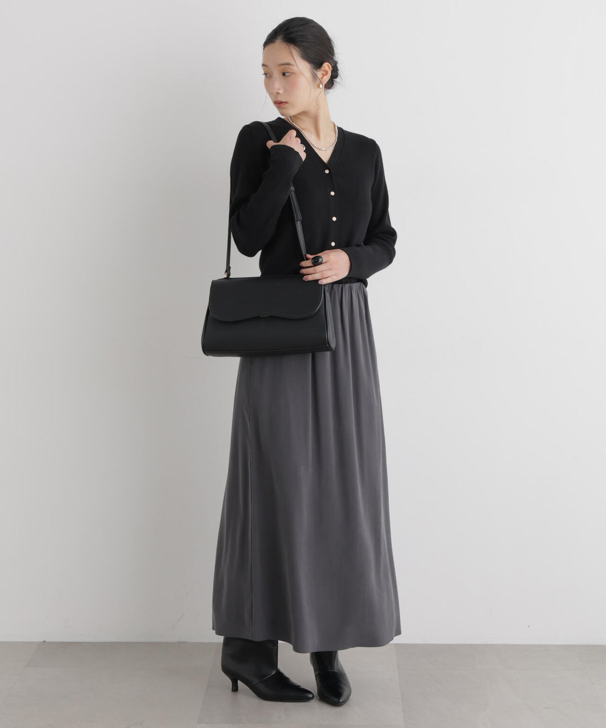CICA&UVカット加工Vネックリブカーディガン 6696222318
