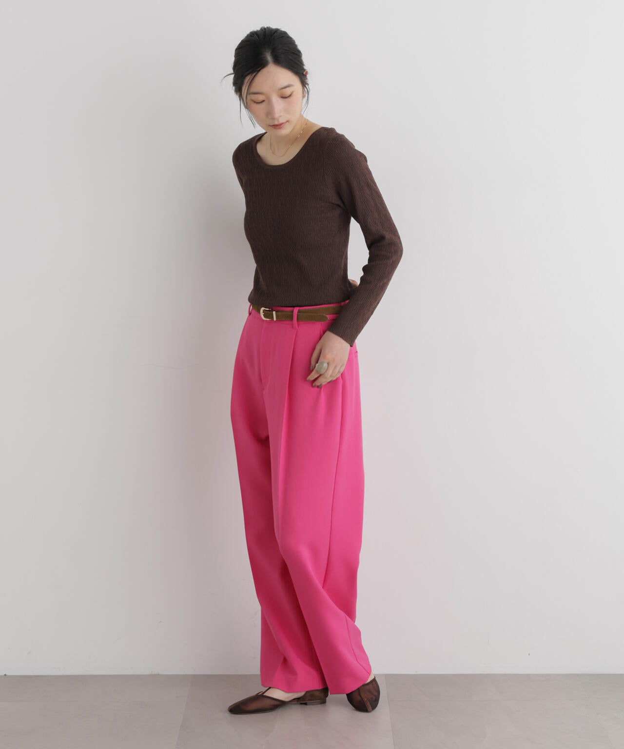 【GRACETEC】パウダーツイルタックワイドパンツ(セットアップ可) 6696227306